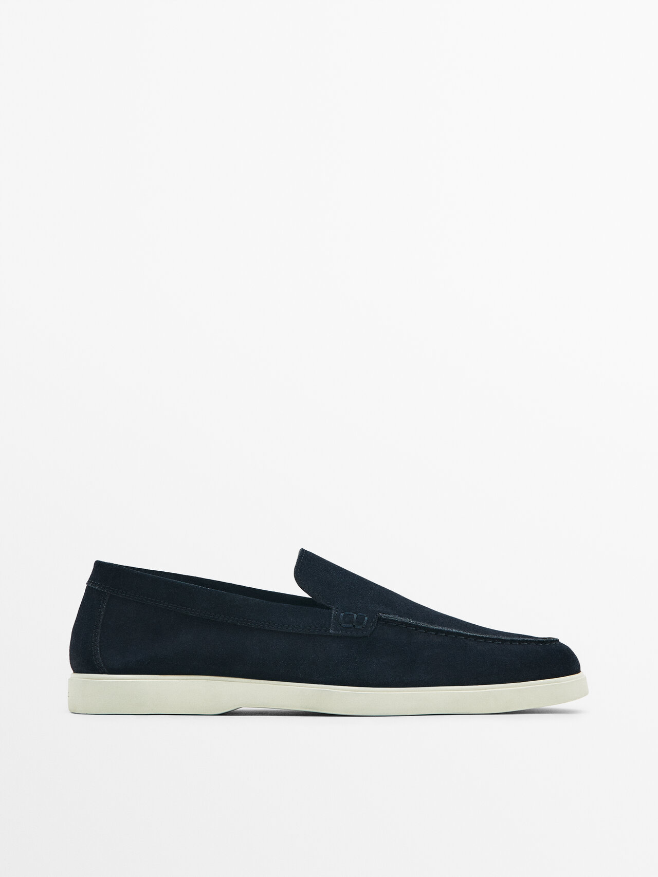 Massimo Dutti Split Suede Leather Loafers In | ModeSens