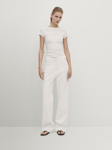 pantalon large Massimo Duti taille Eur 40