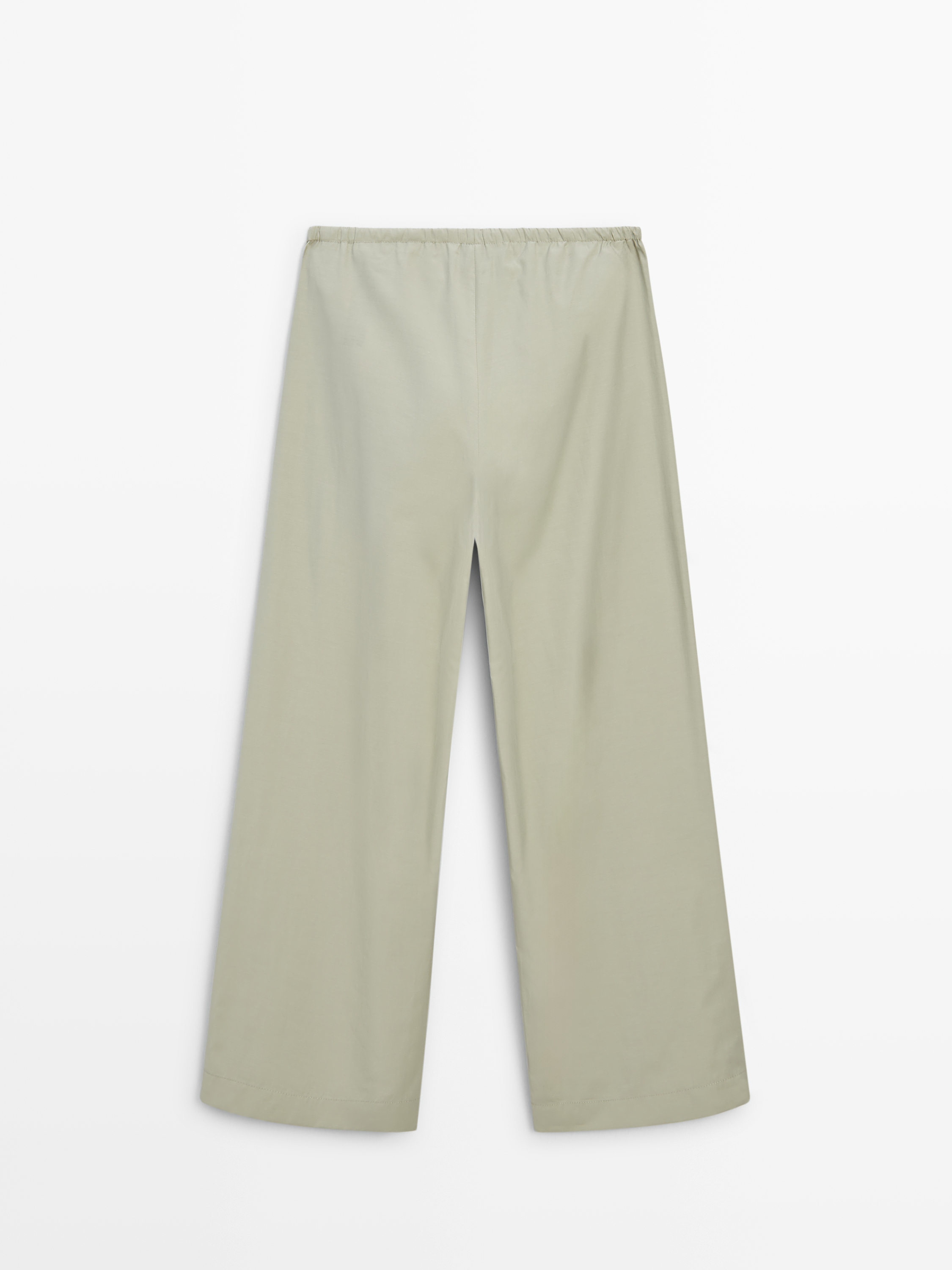 Büzgü ipli poplin jogger pantolon_1