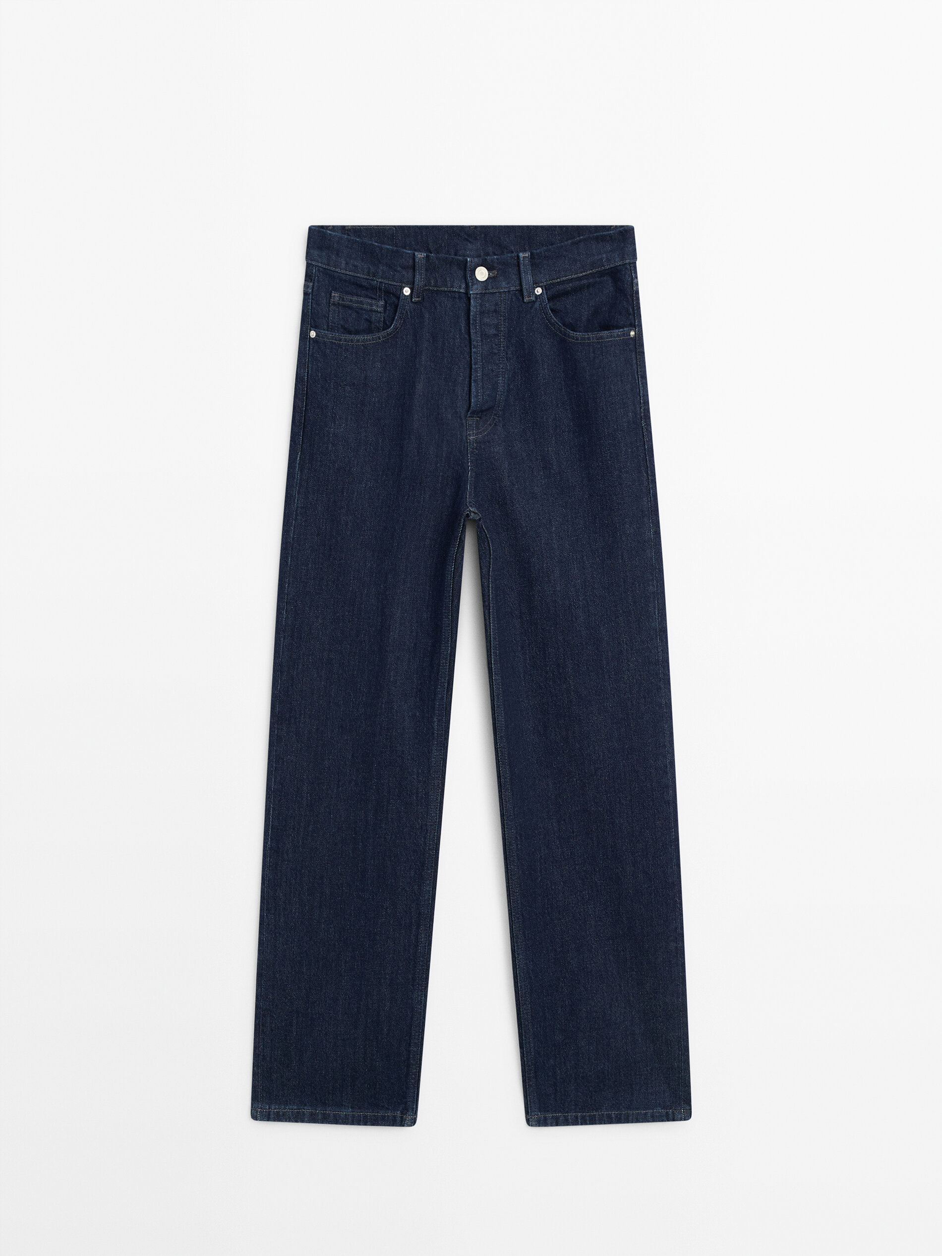 Mid-rise straight-leg comfort jeans · Black, Medium Blue, Blue · Dressy | Massimo  Dutti