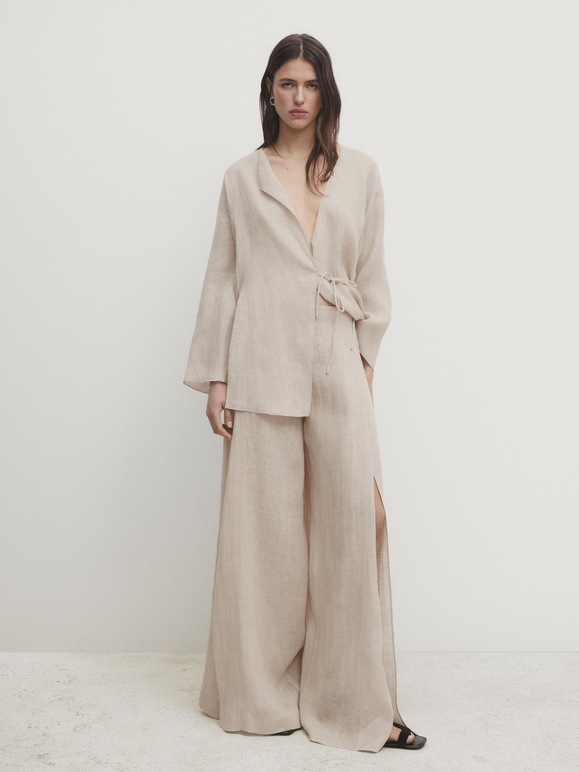 Wide leg trousers for women Massimo Dutti