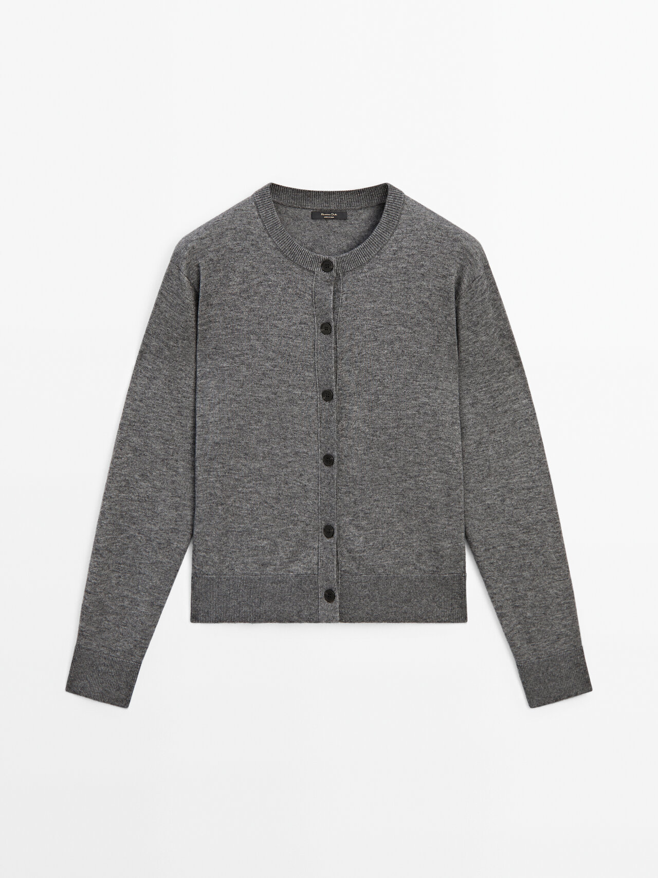 Kurzarm Cardigan mit Rundhals