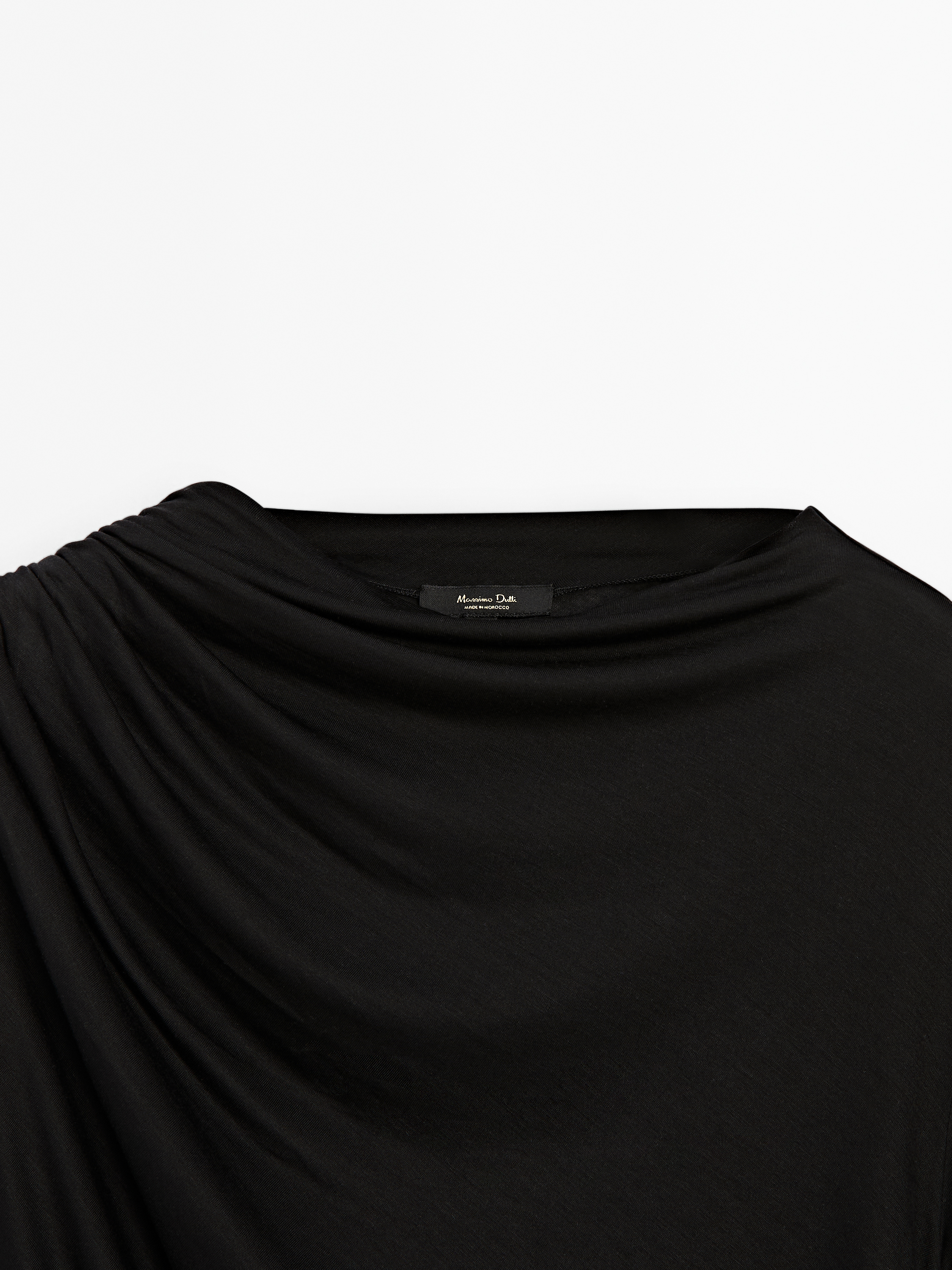 Drape detaylı t-shirt_11