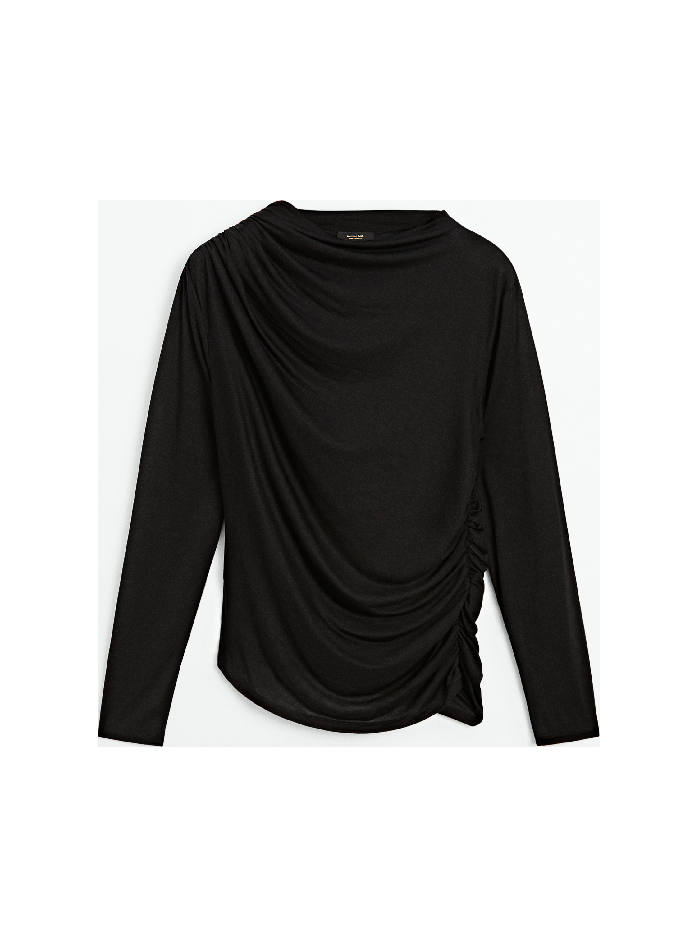 Drape detaylı t-shirt_10