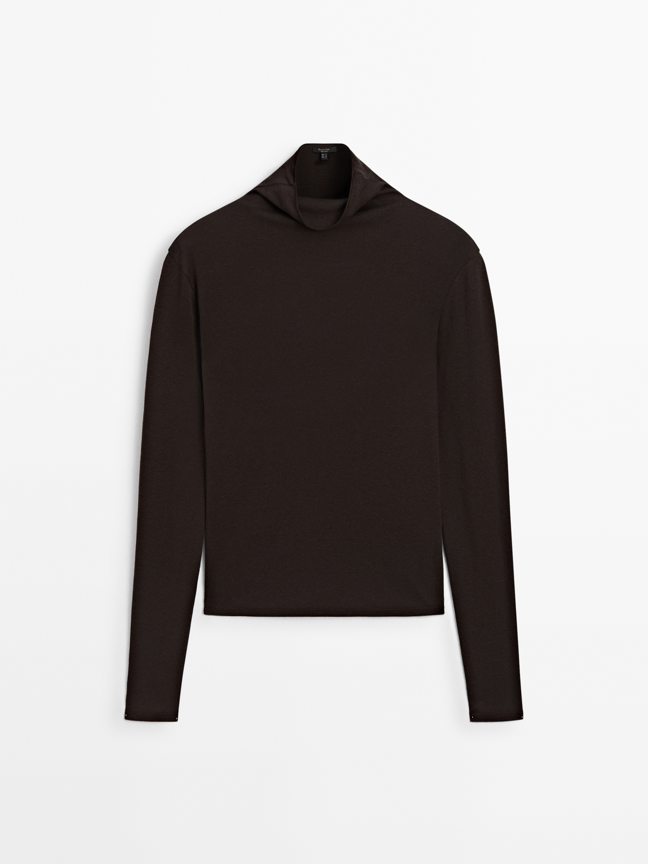 Cotton blend turtleneck T-shirt_3