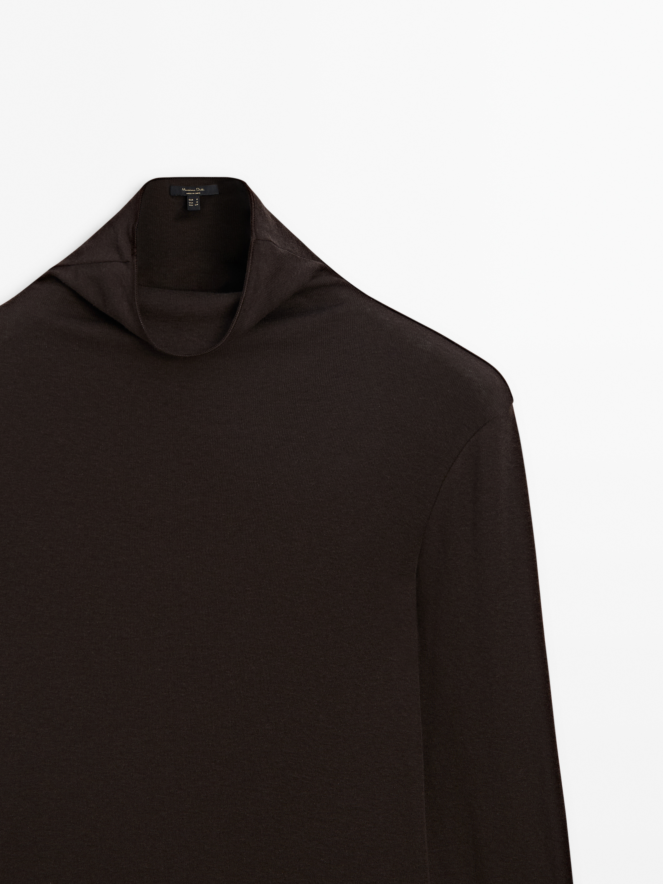 Cotton blend turtleneck T-shirt_4