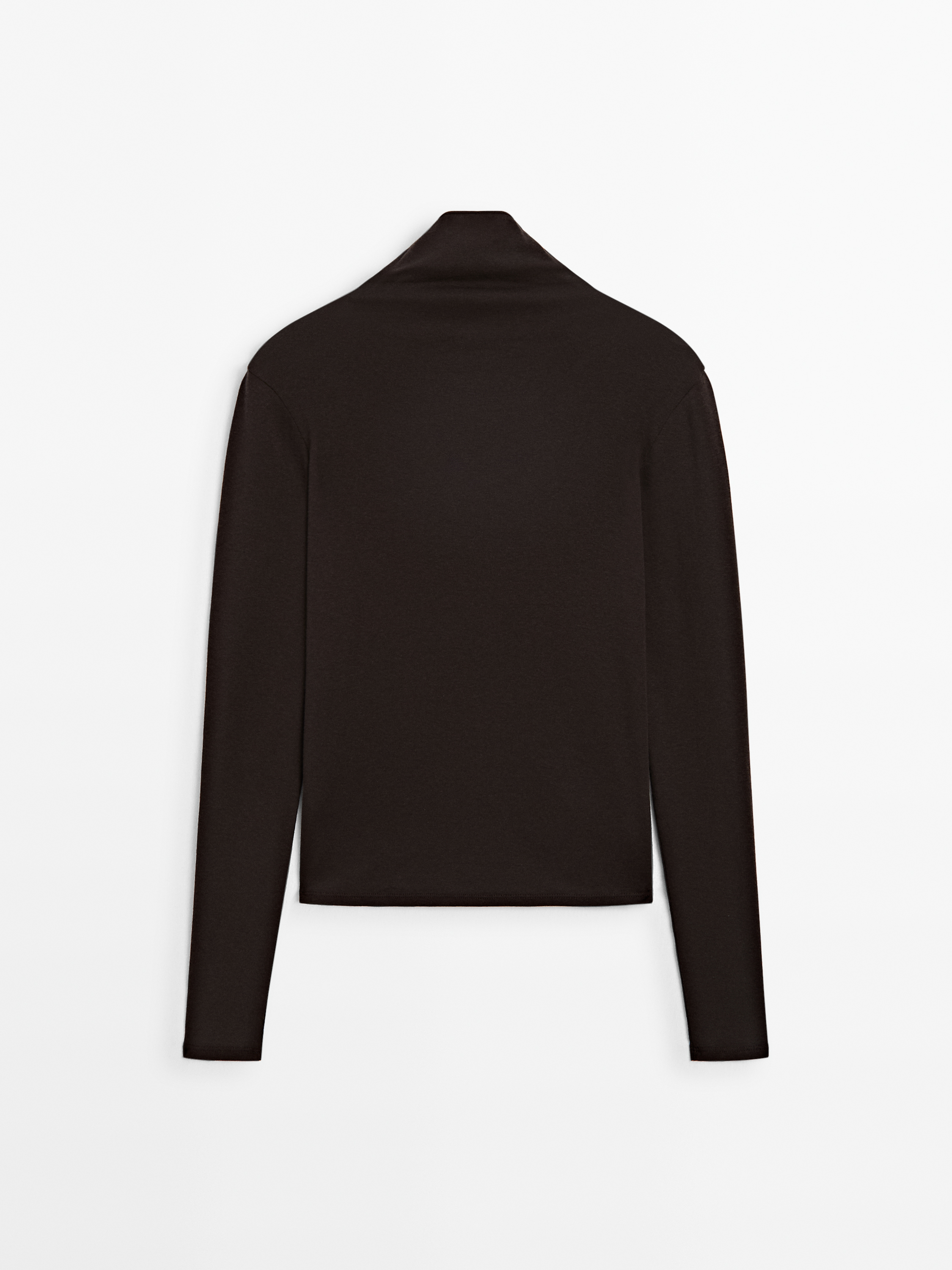 Cotton blend turtleneck T-shirt_6