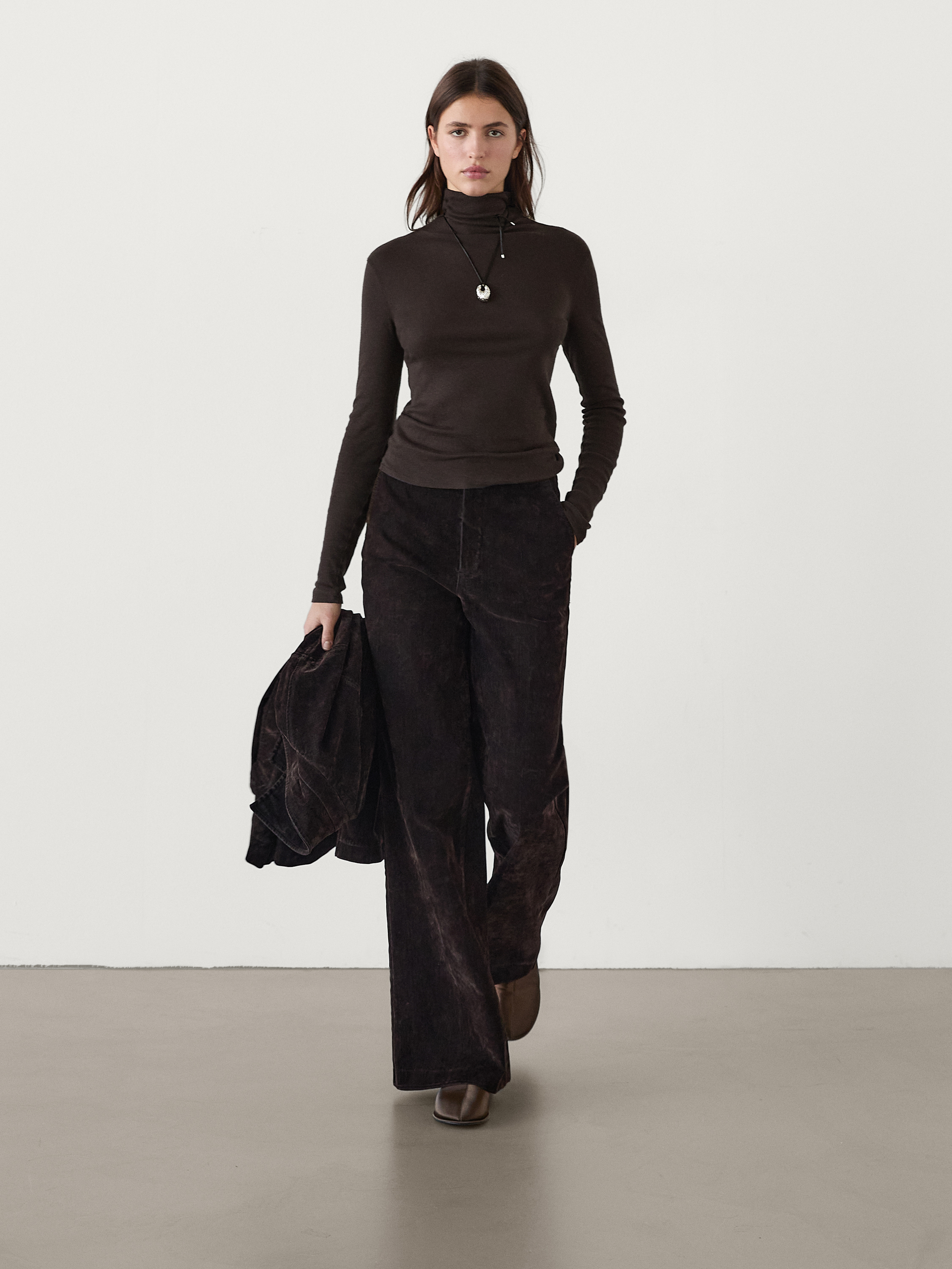 Cotton blend turtleneck T-shirt_7