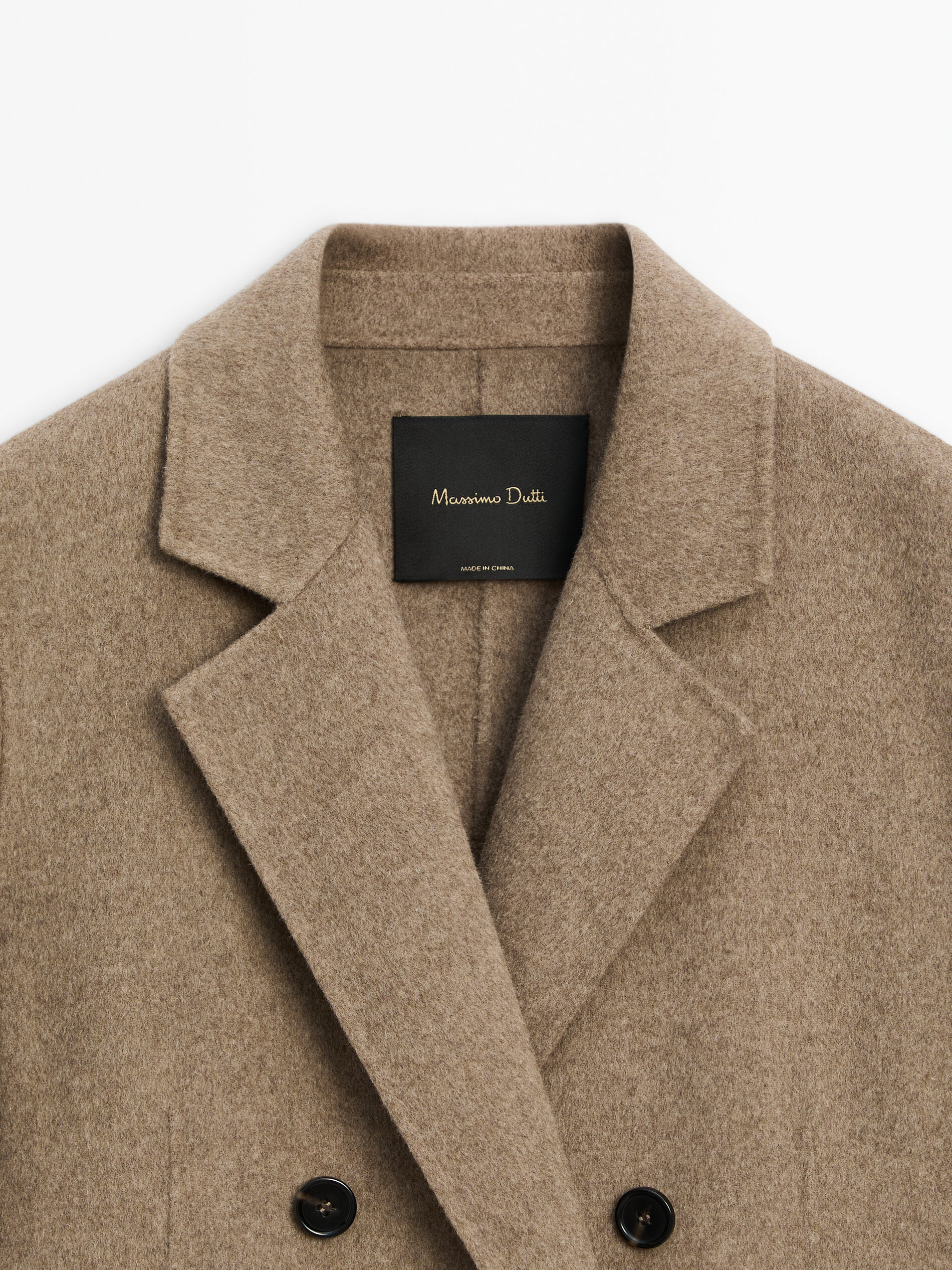 Massimo dutti double breasted coat best sale