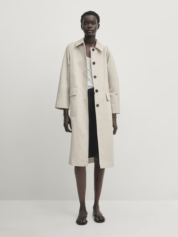412:Massimo Dutti キャメル チェスターコート - メルカリ