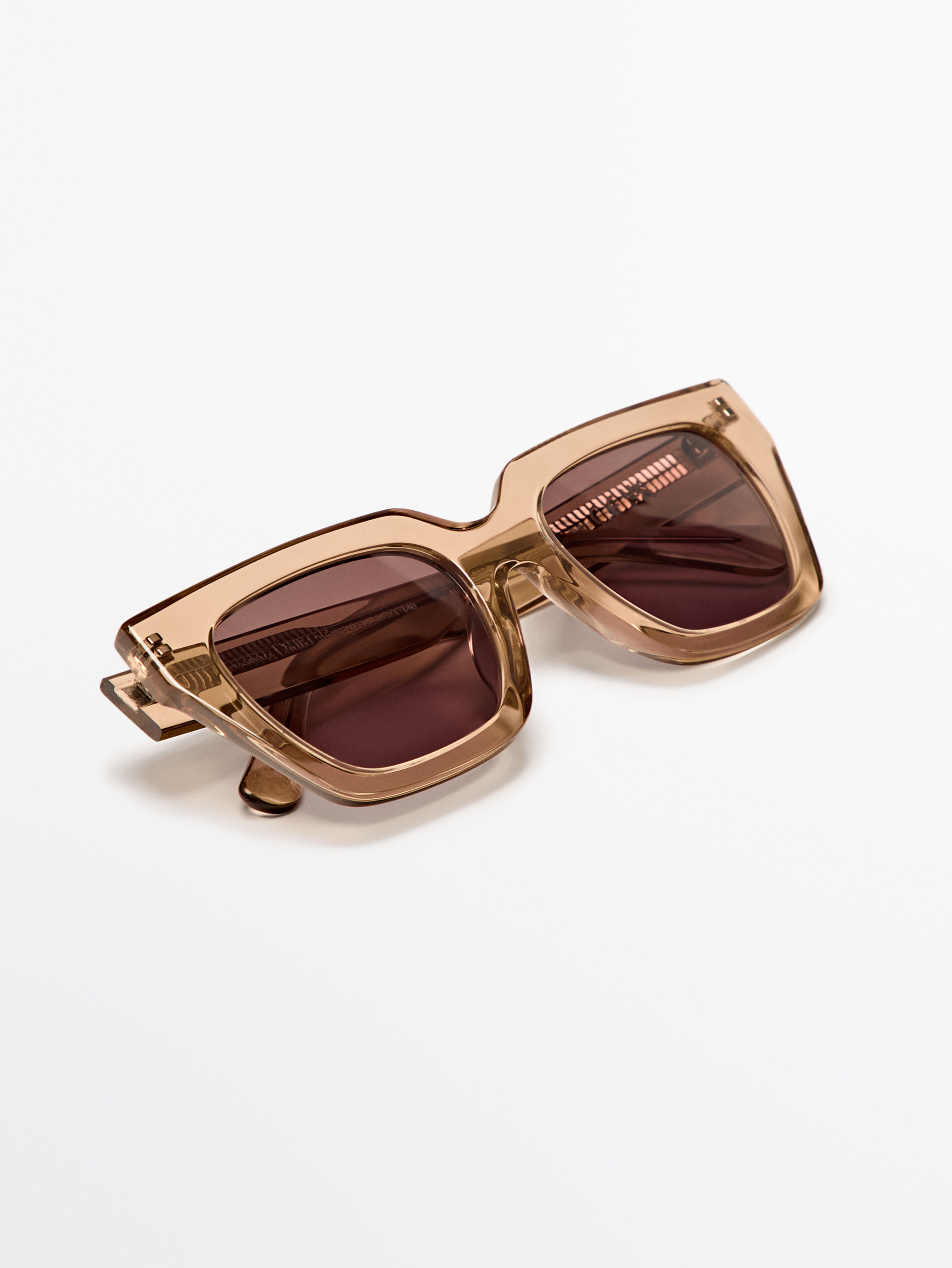 Occhiali da sole quadrati · Arancione · Accessori Massimo Dutti