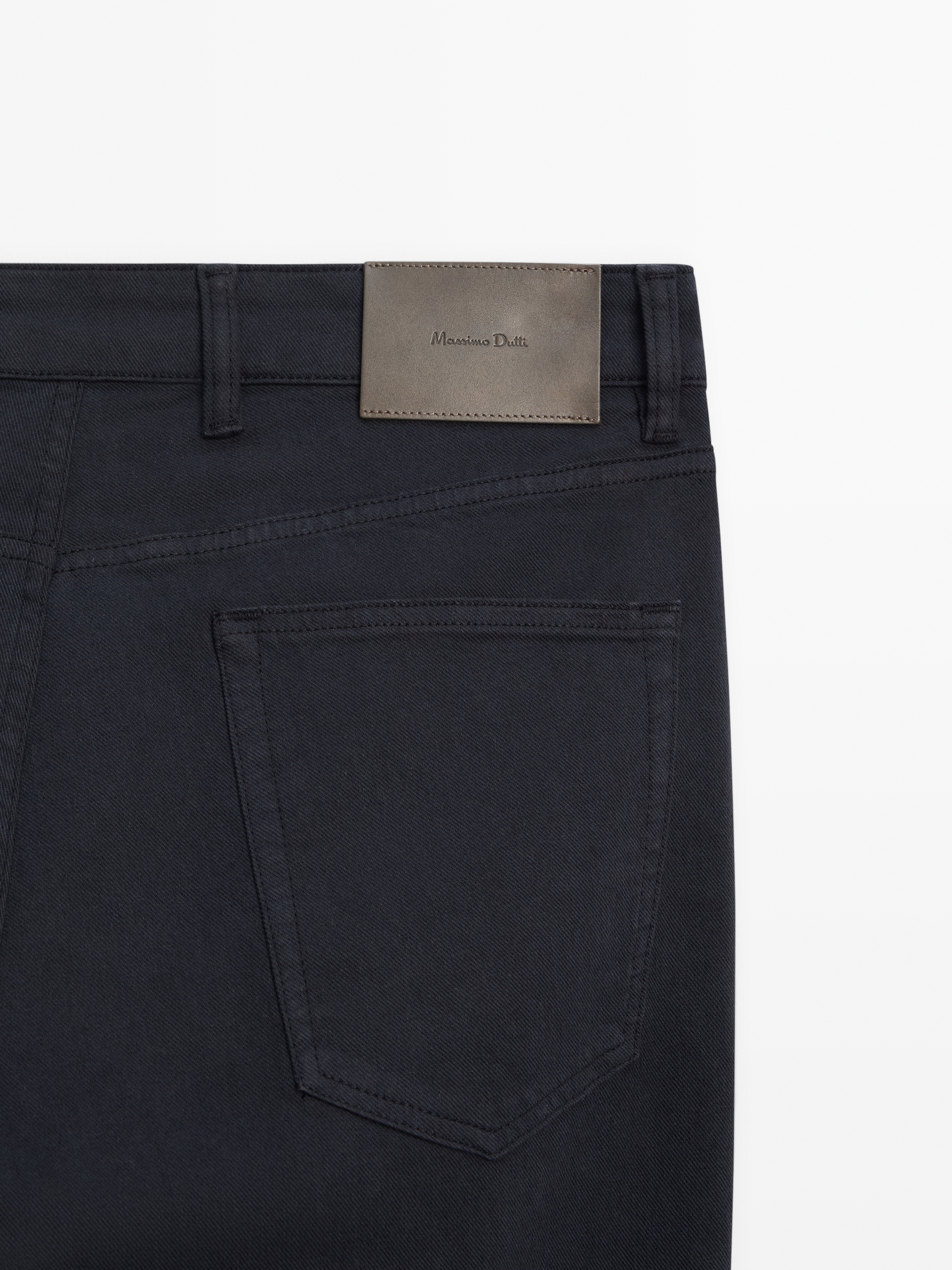 Denim görünümlü slim fit pantolon_3