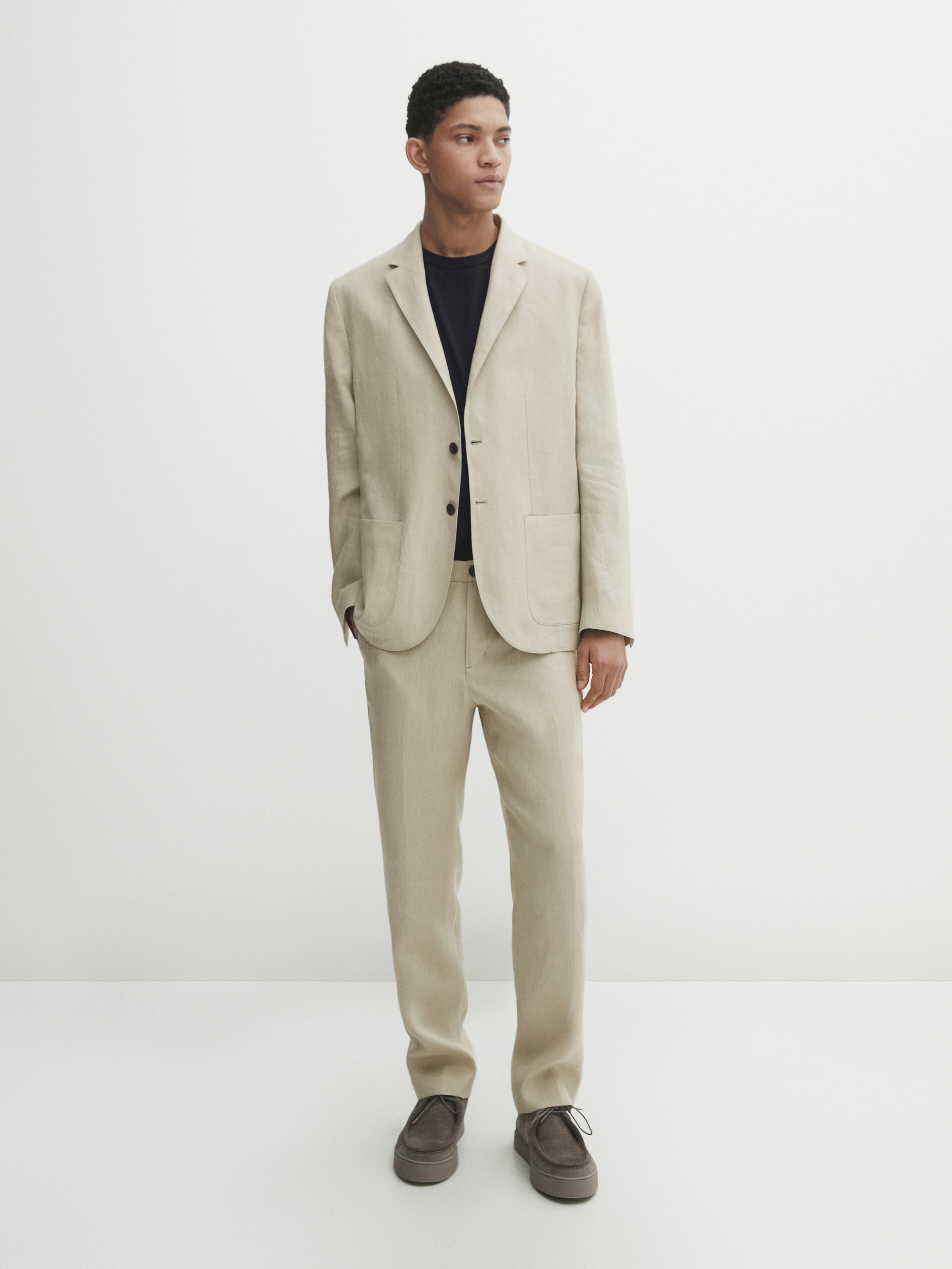 Traje lino hombre massimo dutti sale