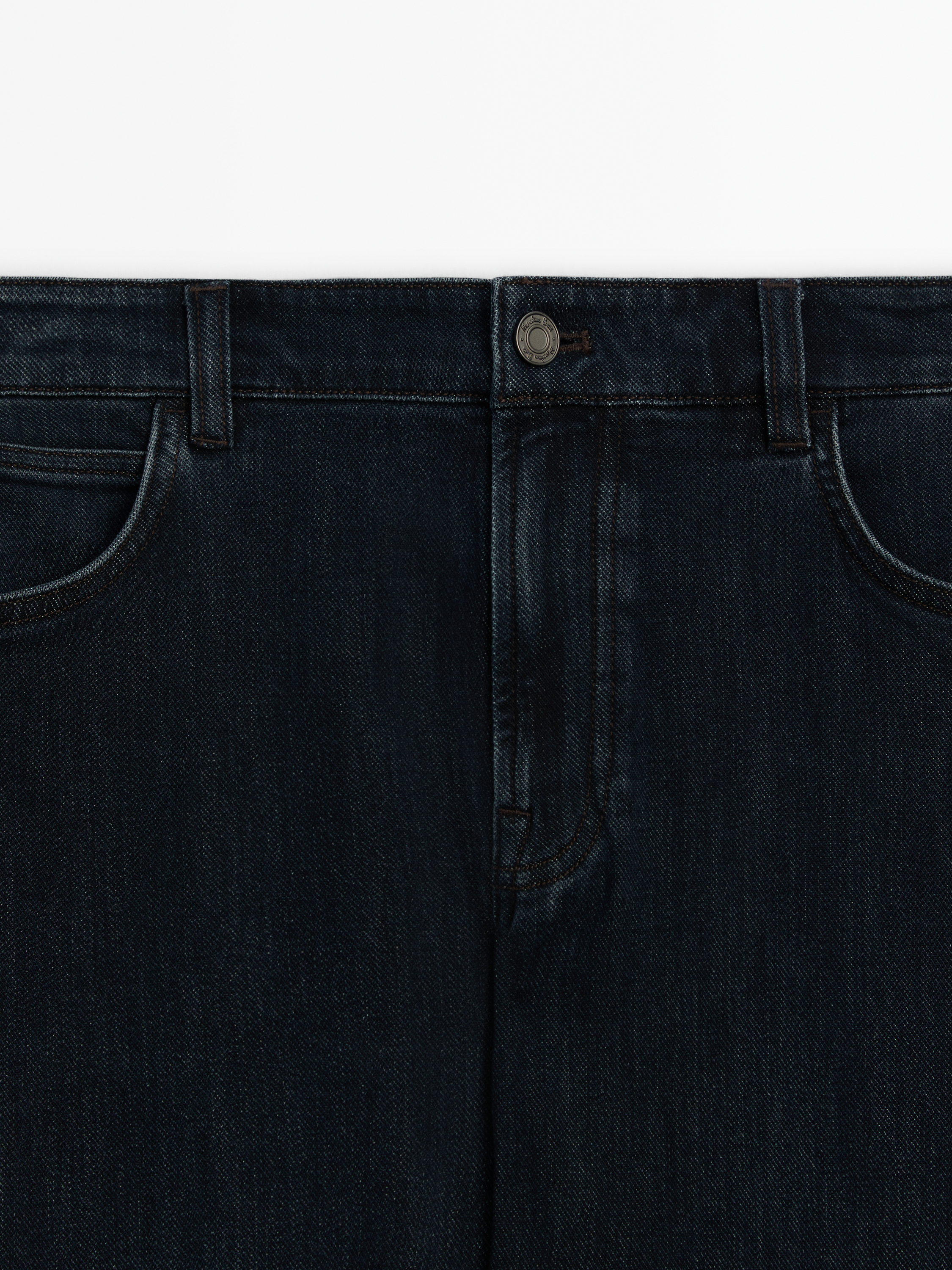 Denim görünümlü slim fit pantolon_3