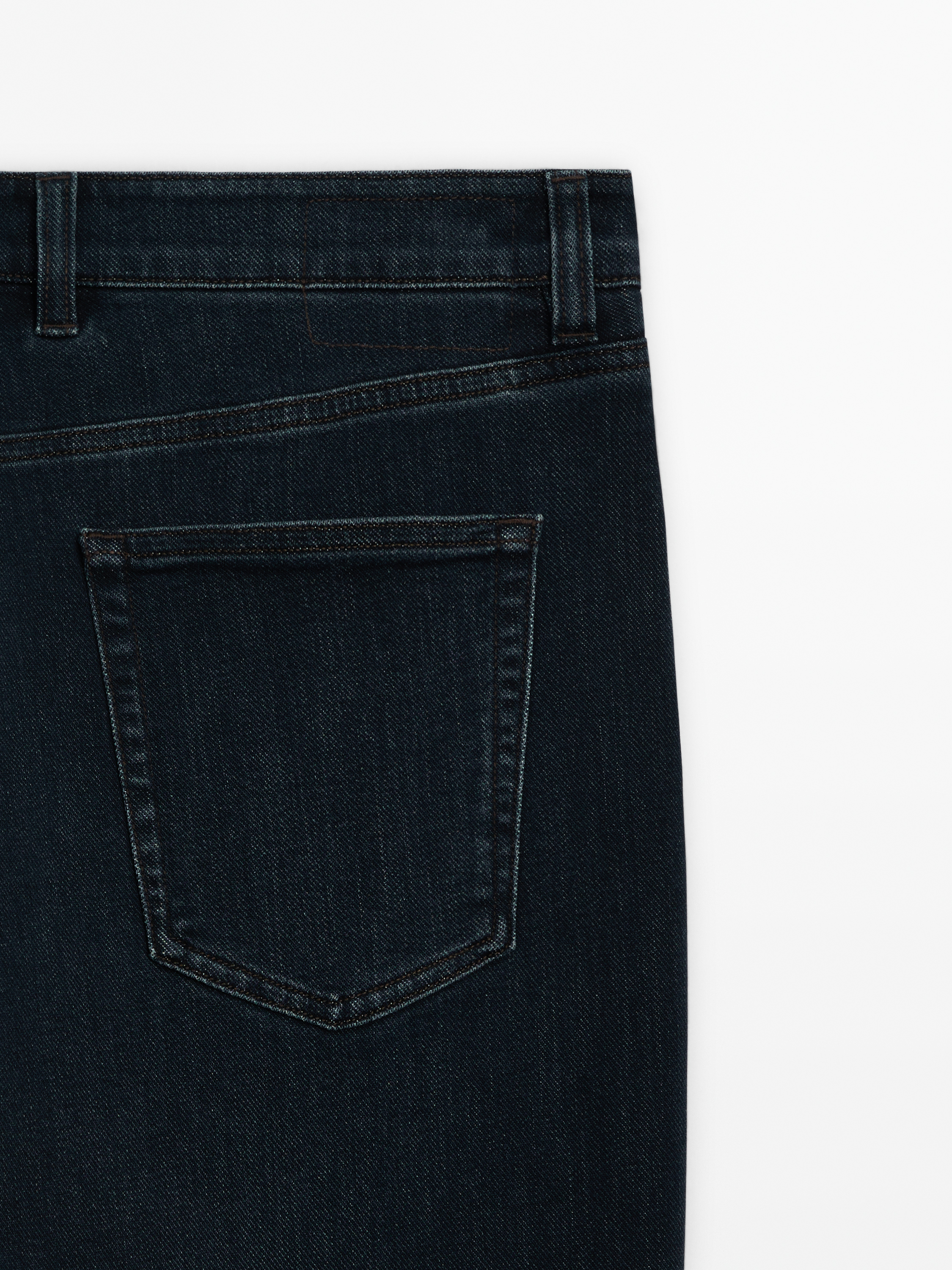 Denim görünümlü slim fit pantolon_7