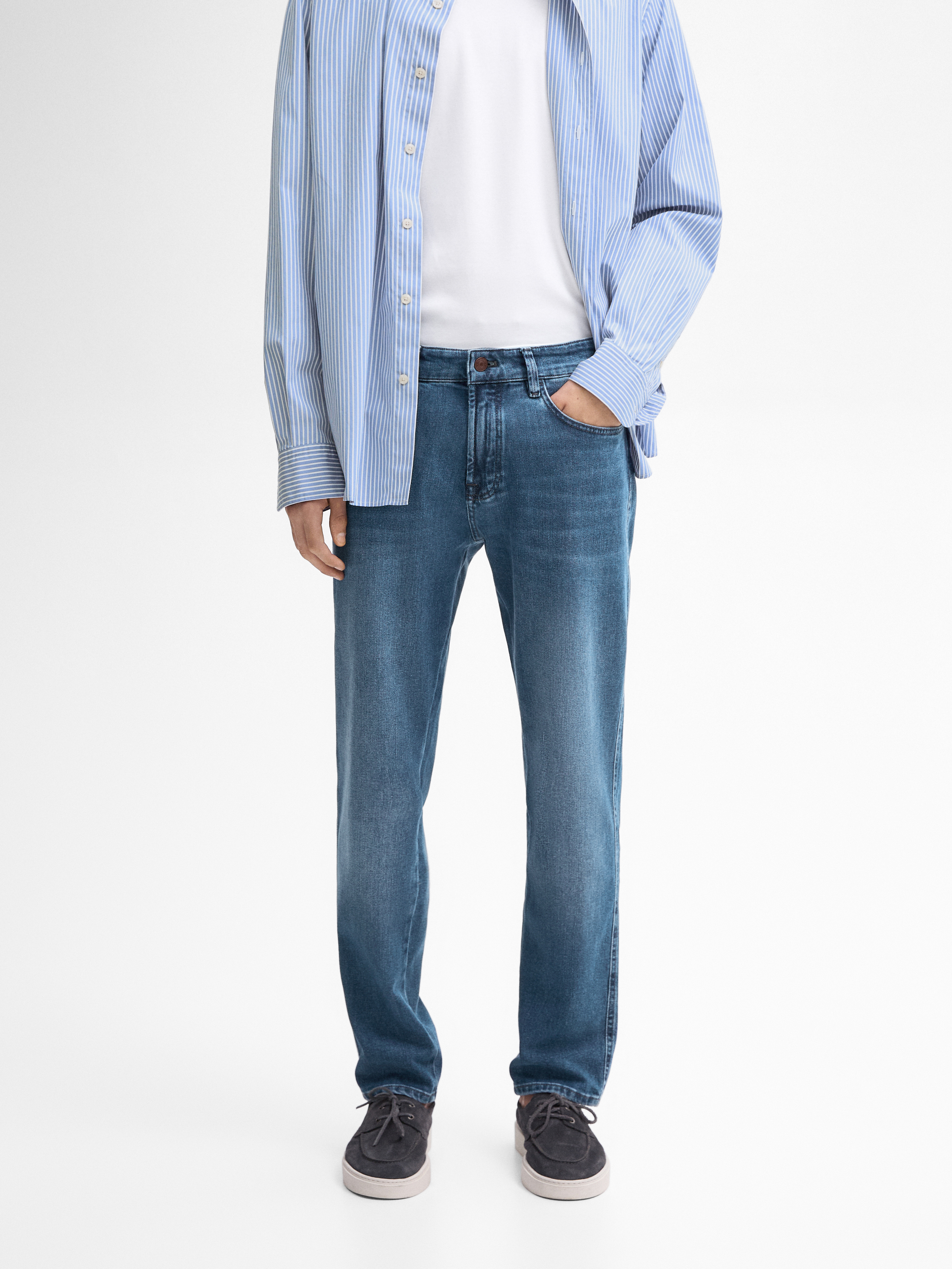 Orta bel tapered fit pantolon_8