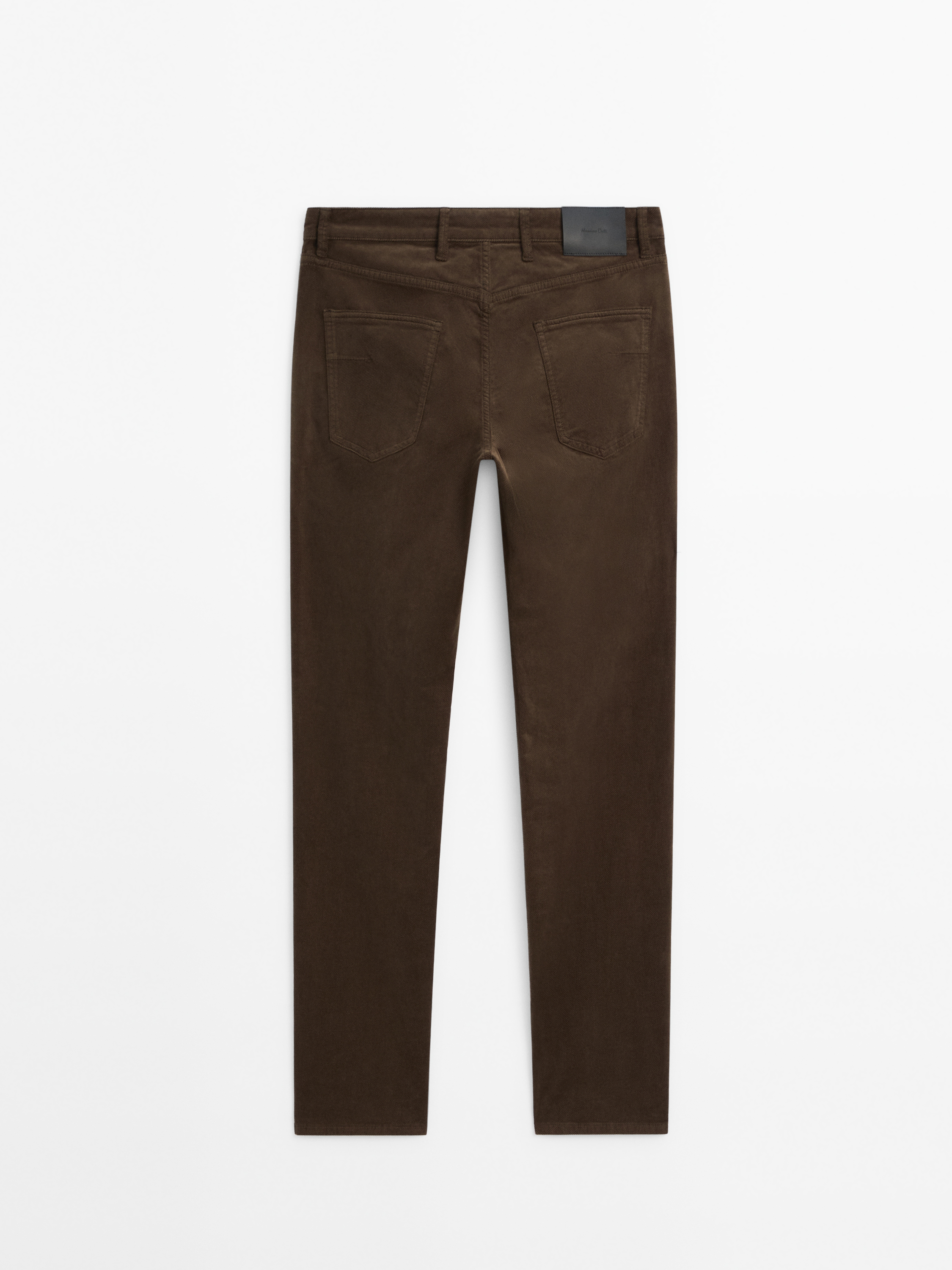 Slim fit corduroy denim trousers_8