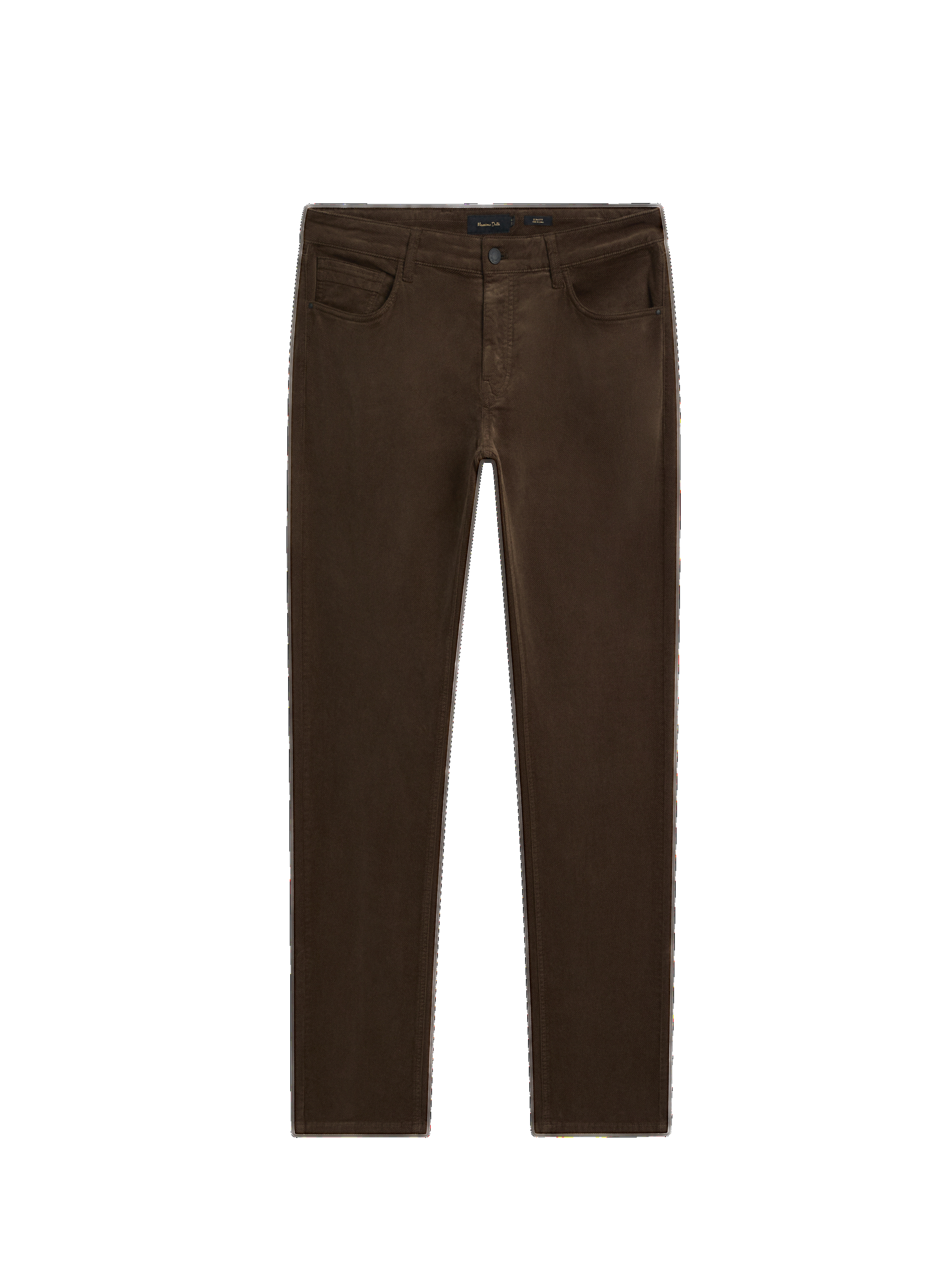 Slim fit corduroy denim trousers_7