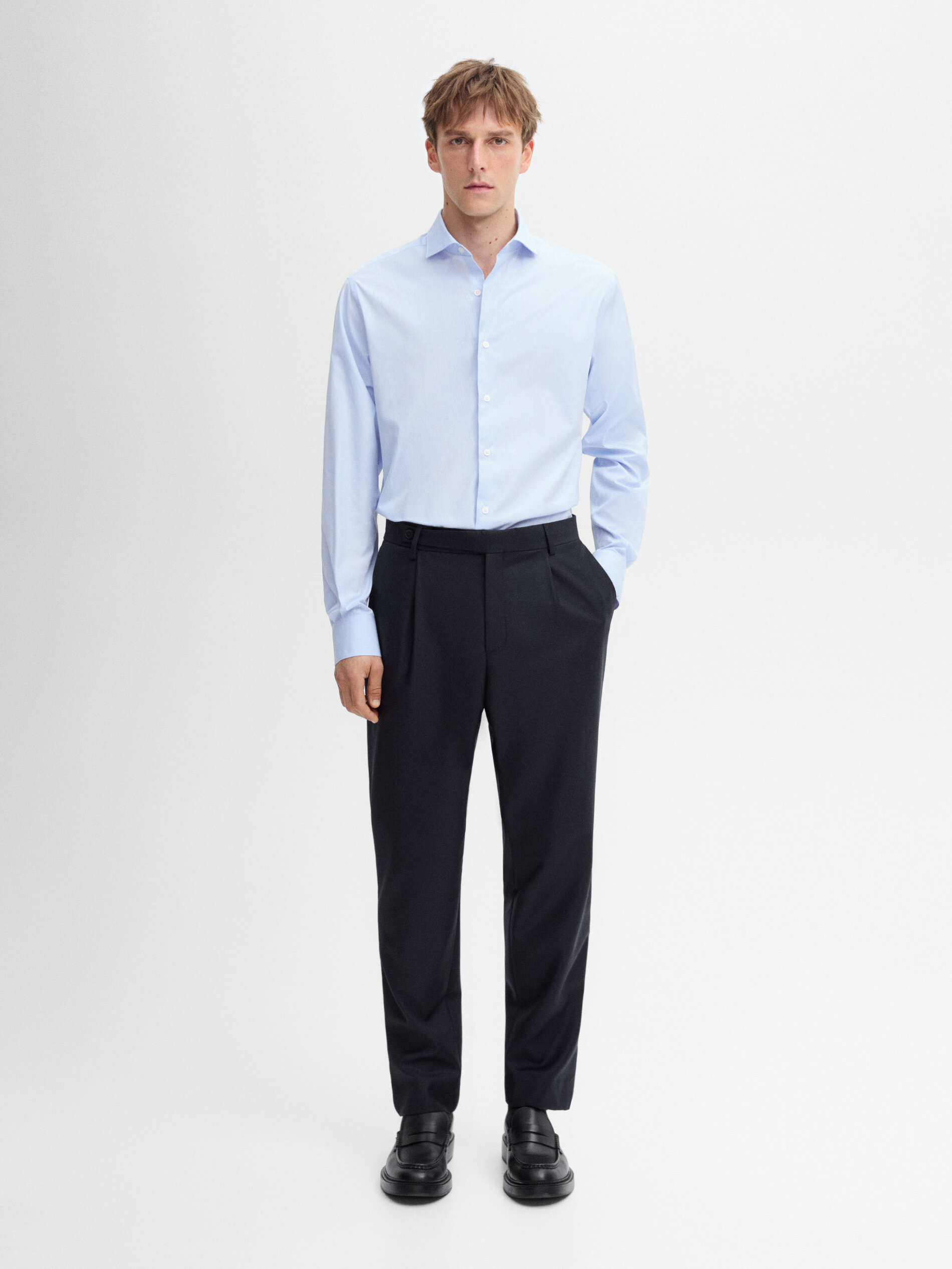 micro check shirt