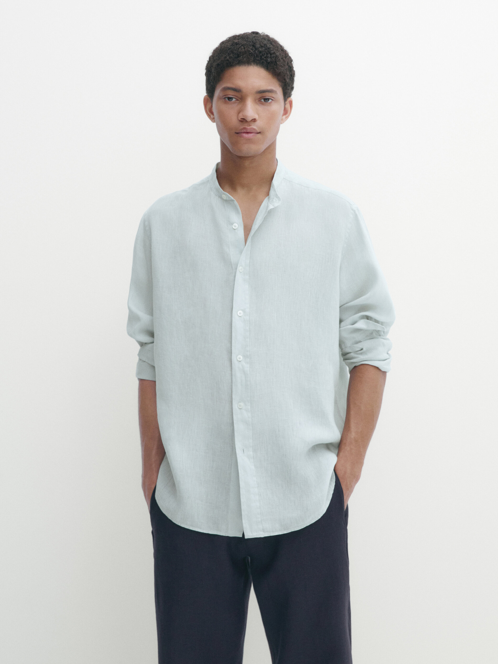 Classic fit linen shirt hotsell