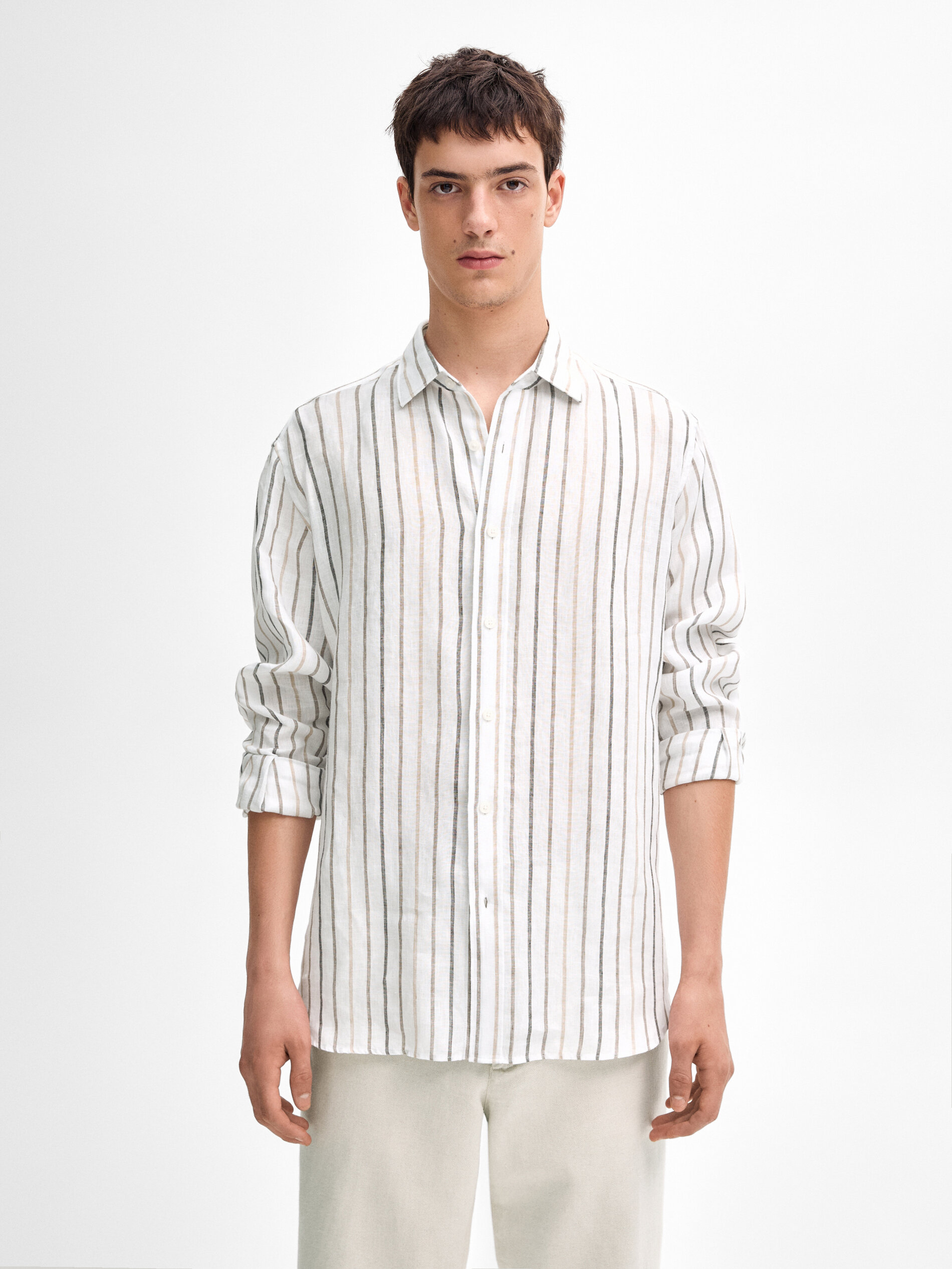 Chemises en lin pour hommes - Massimo Dutti