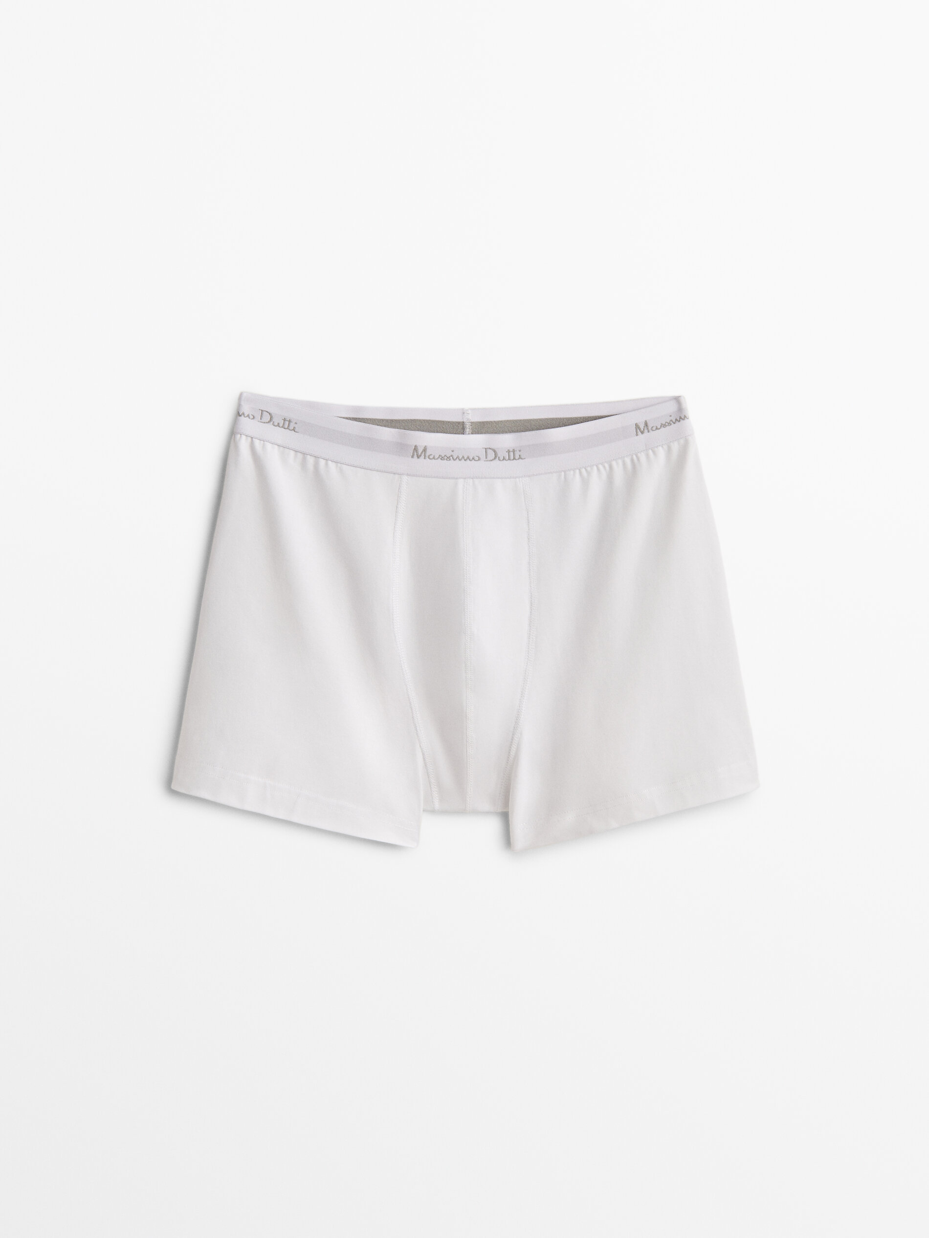 Calzoncillo boxer algodon Blanco Homewear Massimo Dutti