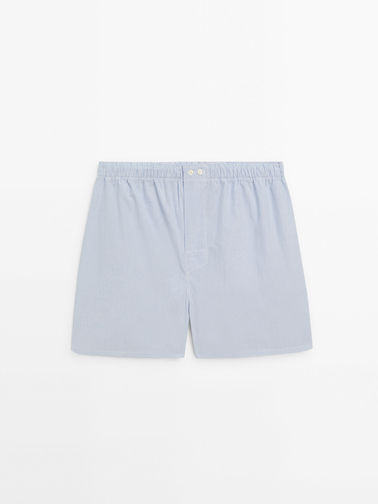 Shop Massimo Dutti Gestreifte Boxershorts In Blau