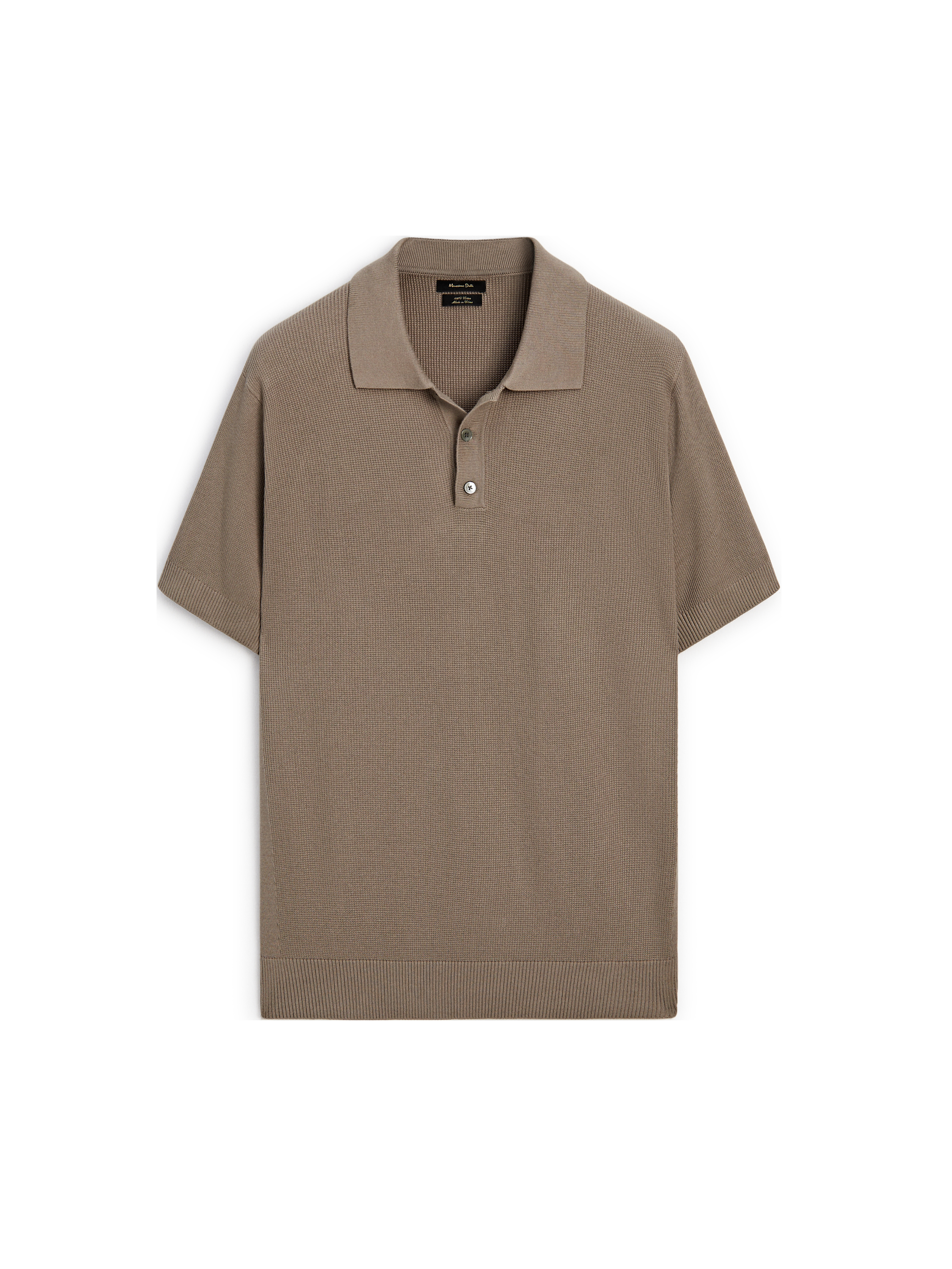 Kısa kollu triko polo t-shirt_0