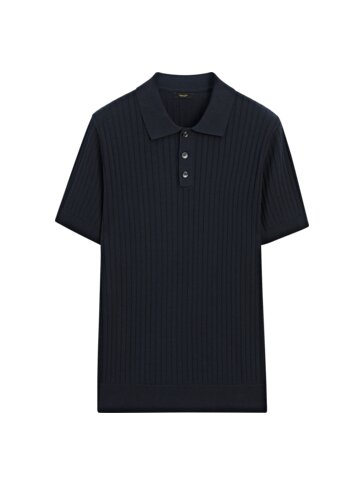 Polo punto canale manga corta Azul Marino Beige Negro Azul Jerseis Y Cardigans Massimo Dutti