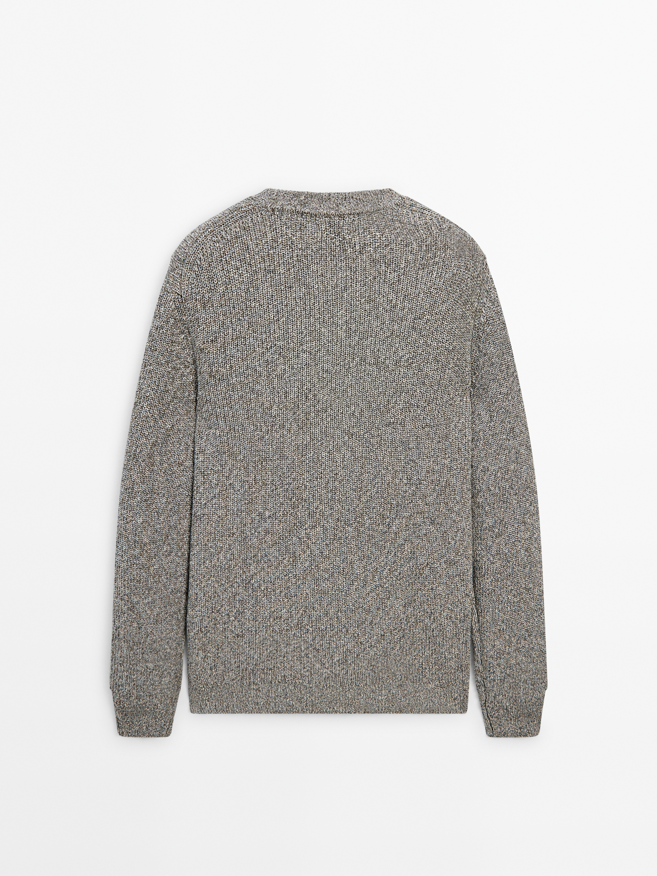 Cotton mouliné knitted jumper_7