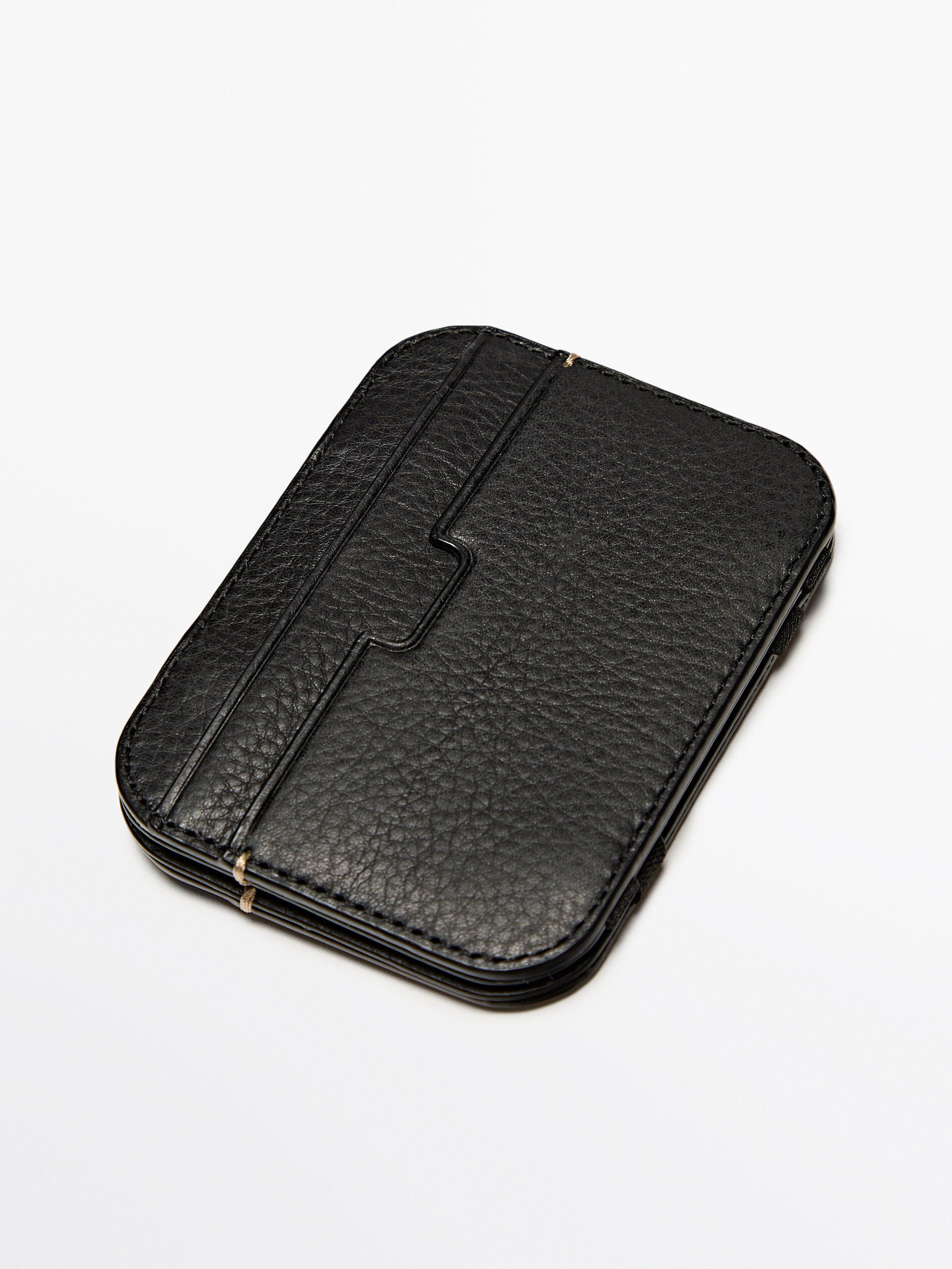 Кожаная визитница ЧЕРНЫЙ