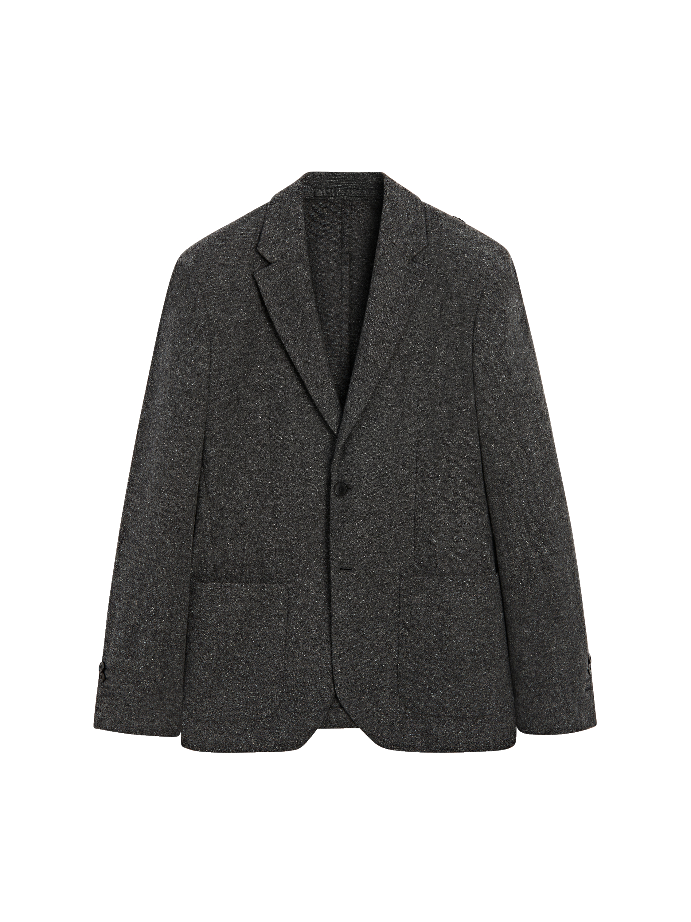 Yün karışımlı dikiş detaylı blazer_47