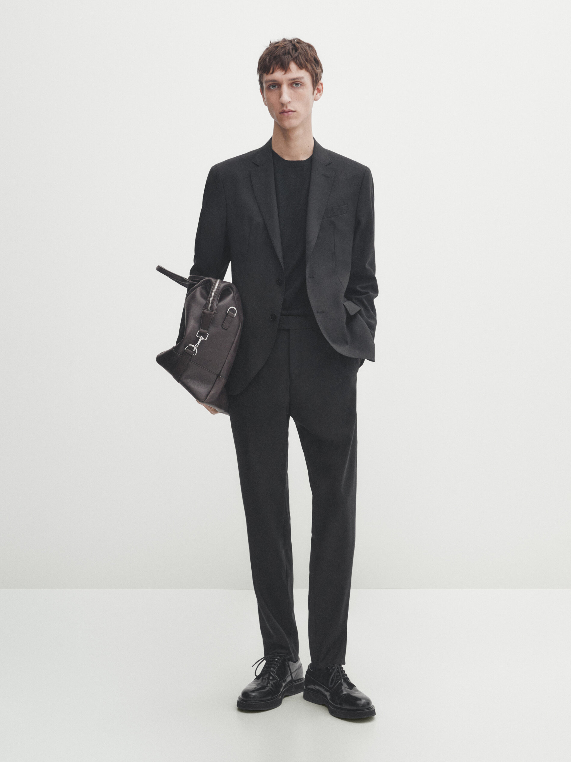 Massimo dutti black blazer dress best sale