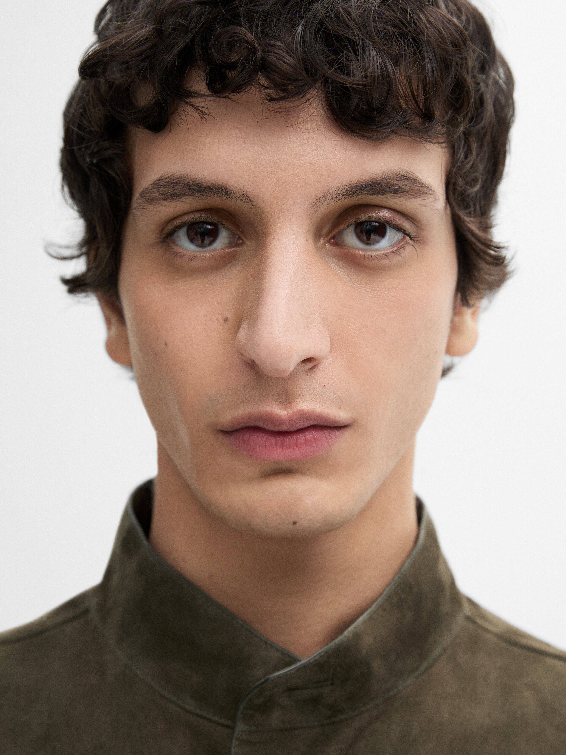 Professional Style with Long Khaki Skirt