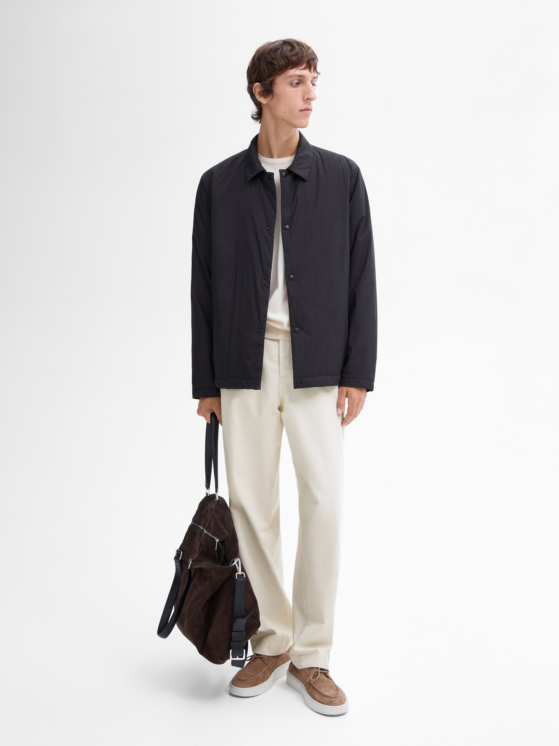 Lightweight padded overshirt · Navy Blue · Coats And Jackets 