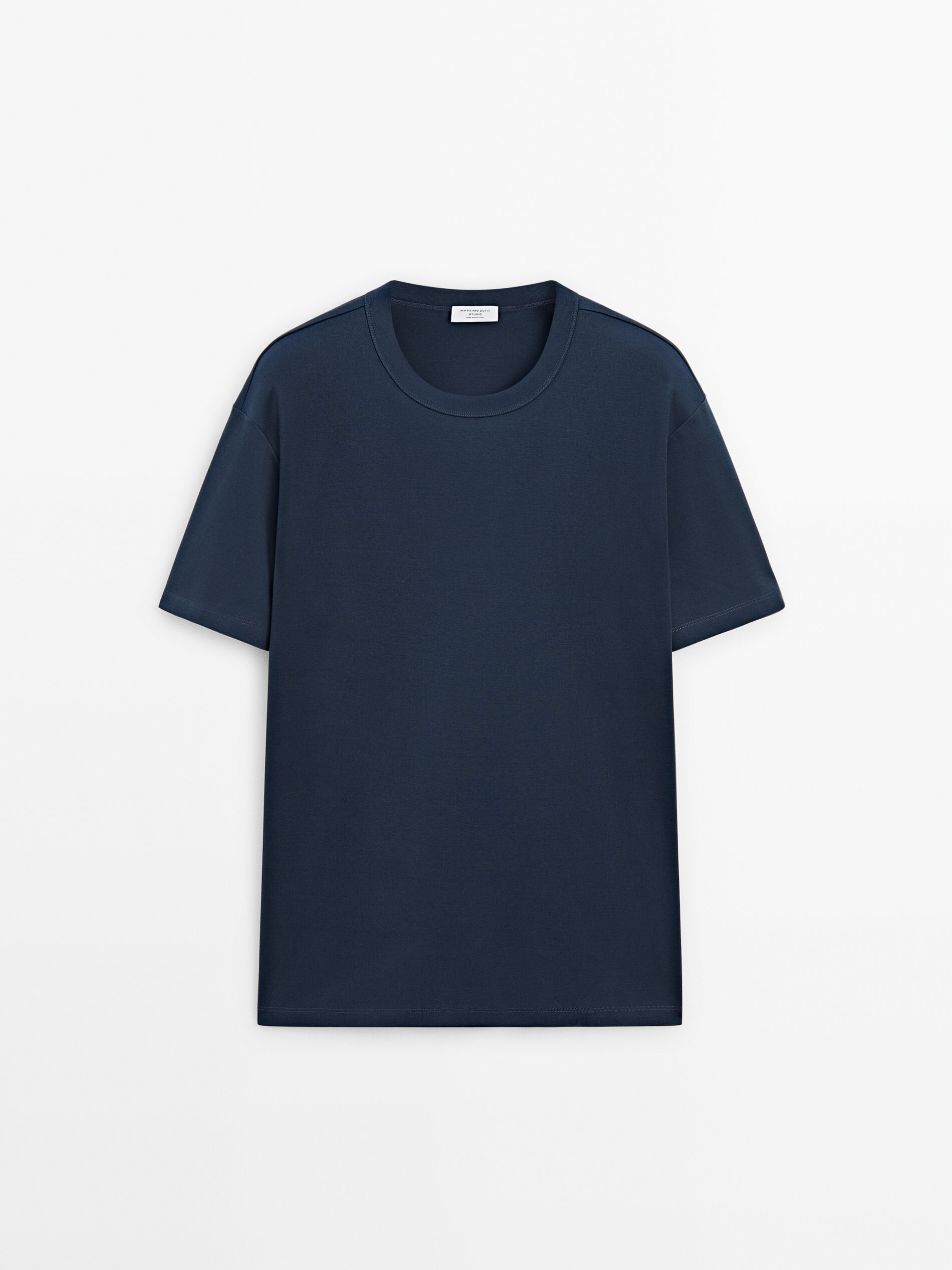 Хлопковая футболка — Studio - Massimo Dutti Казахстан
