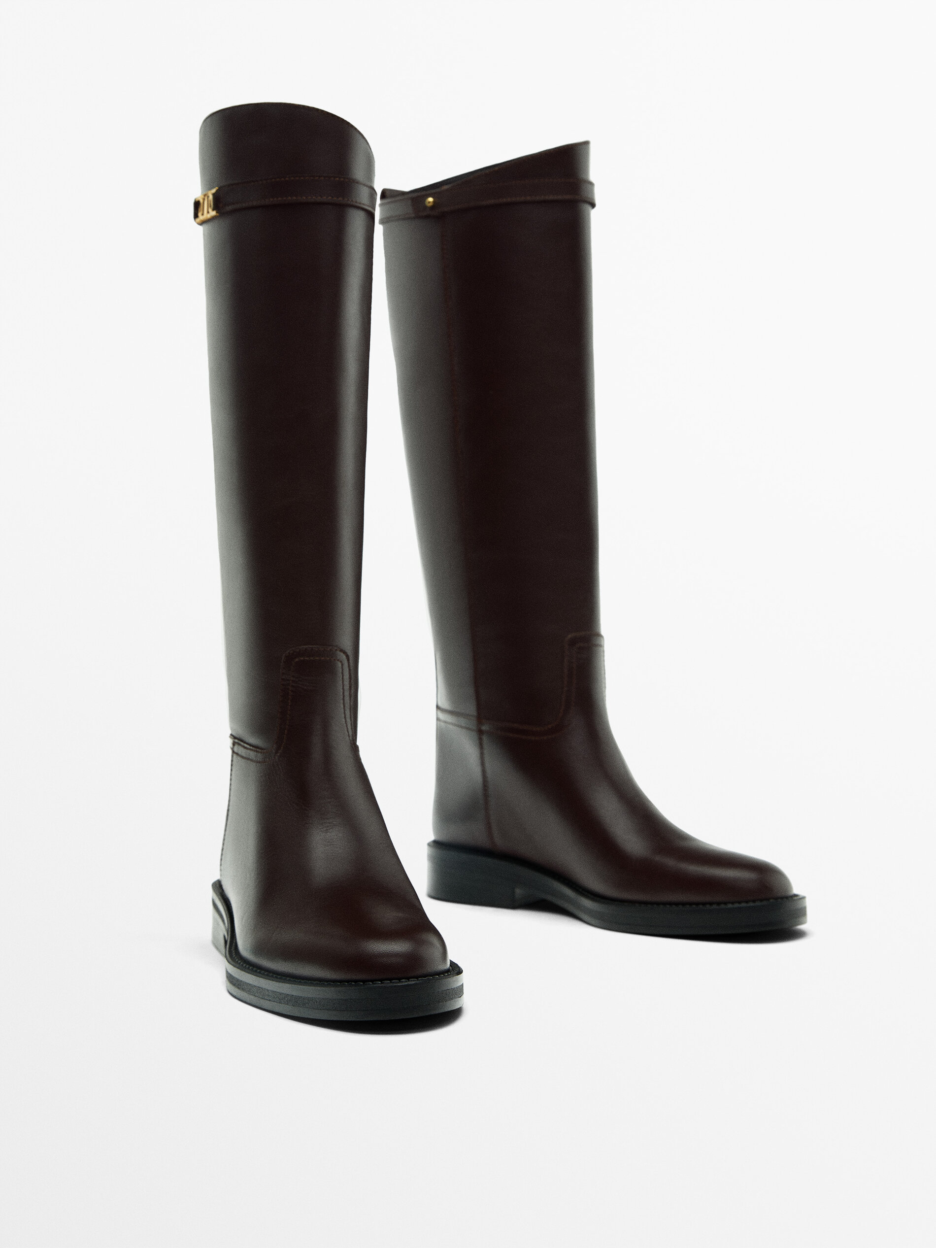 Riding Style Boots Brown 5 Massimo Dutti Women