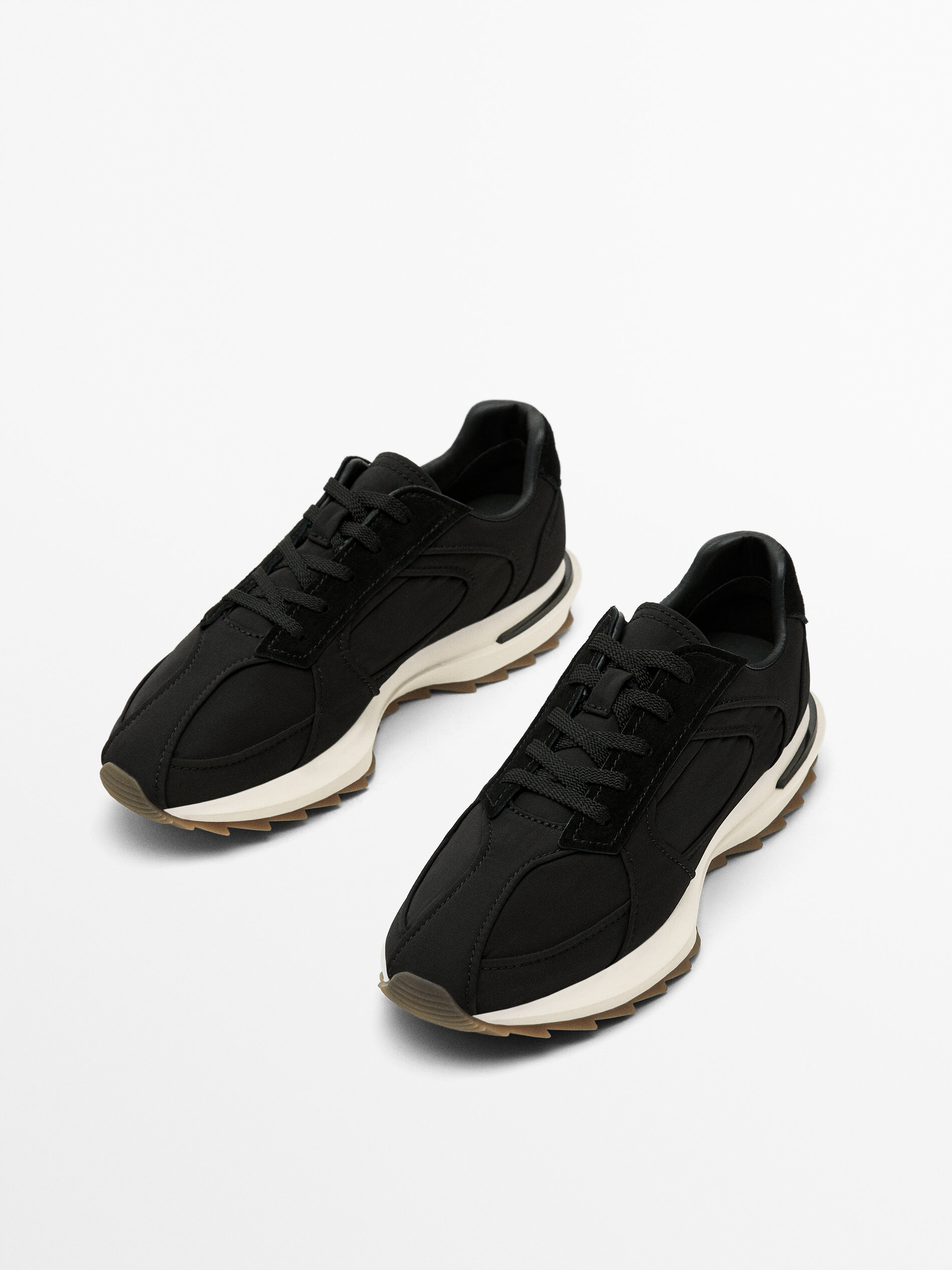 Fabric sneakers Black Shoes Massimo Dutti