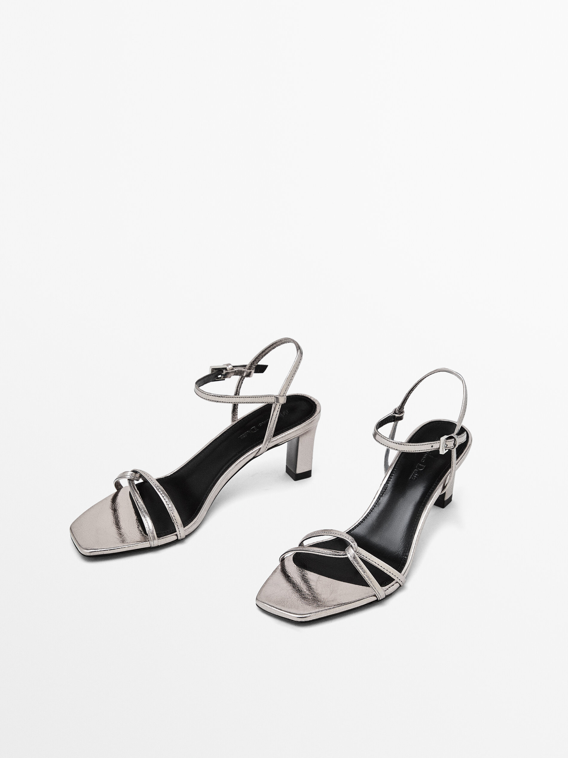 Womens silver strappy sandals best sale