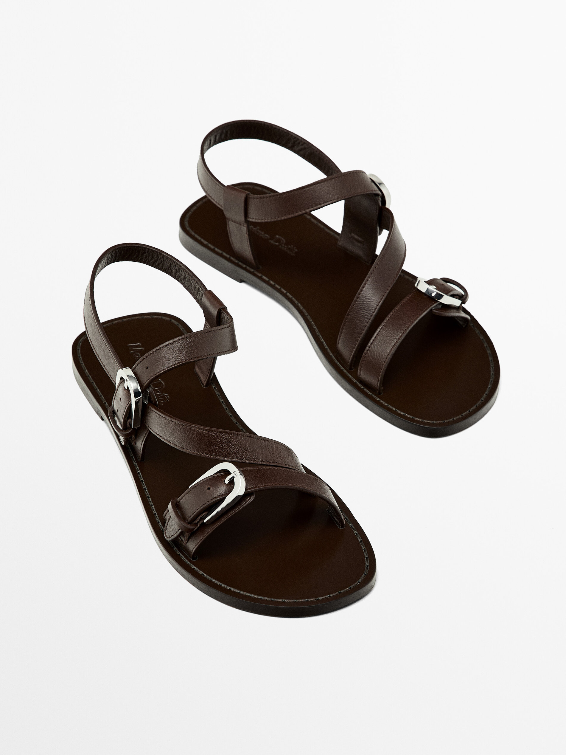 Massimo dutti flat sandals new arrivals