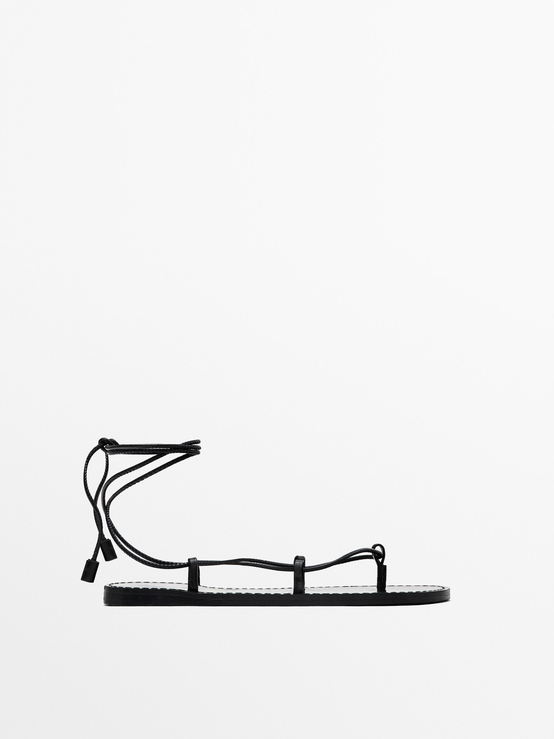 Massimo dutti flat sandals store