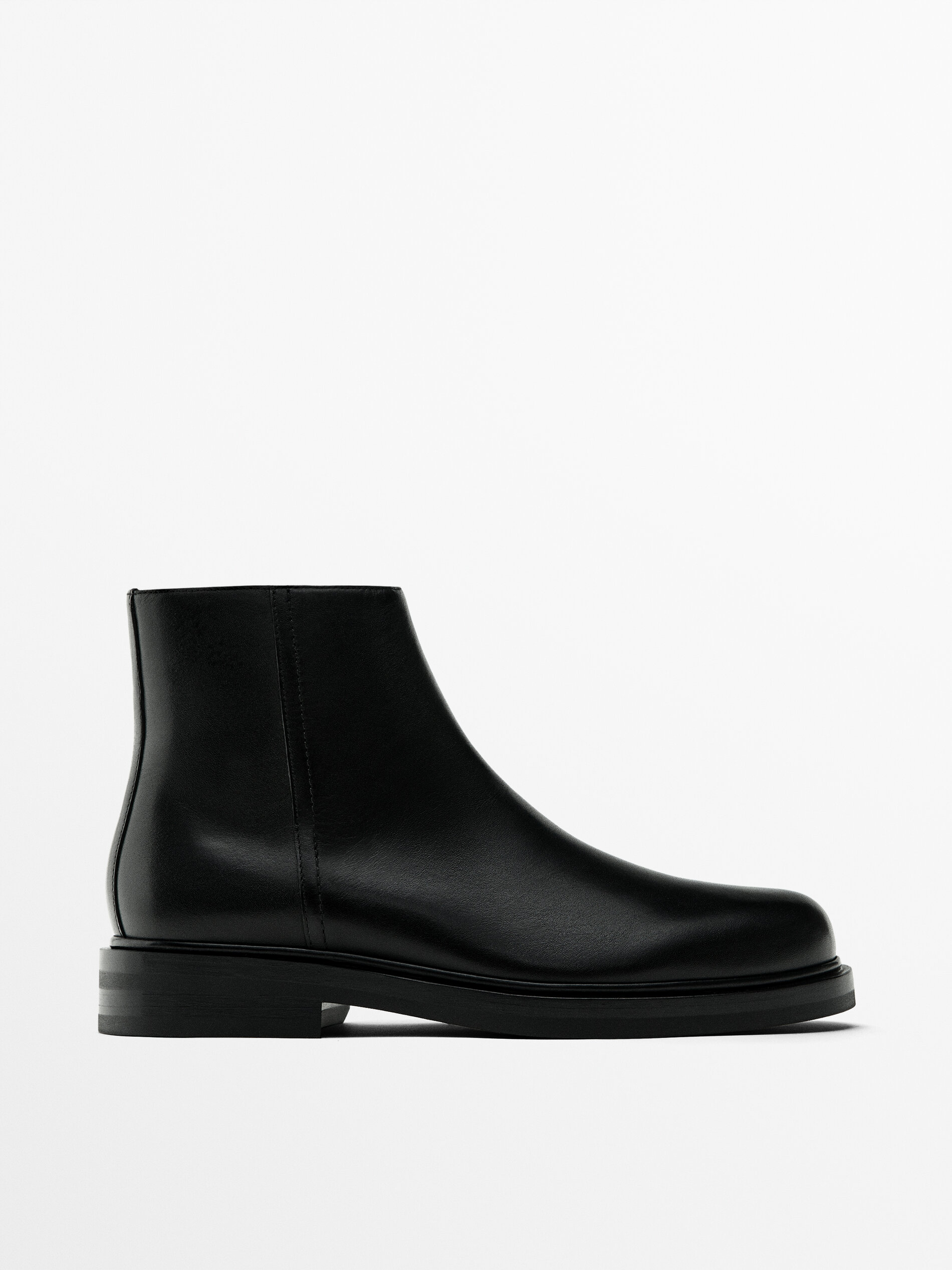 Massimo dutti black boots hotsell