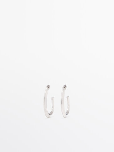 Mismatched hoop earrings