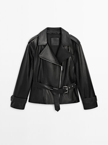 Image 5 of OVERSIZED BIKER JACKET from Zara | Jackets, Biker jacket,  Outerwear women