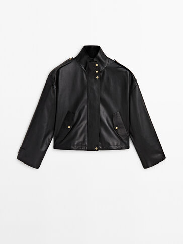 Massimo dutti reversible deals leather jacket