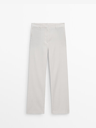 DAETIROS Womens Leg Pants Softy Slim Warm Cotton Elegant Elastic Relaxed  White Commonly used for Christmas Size 2XL 