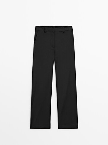 Straight-leg trousers for women - Massimo Dutti