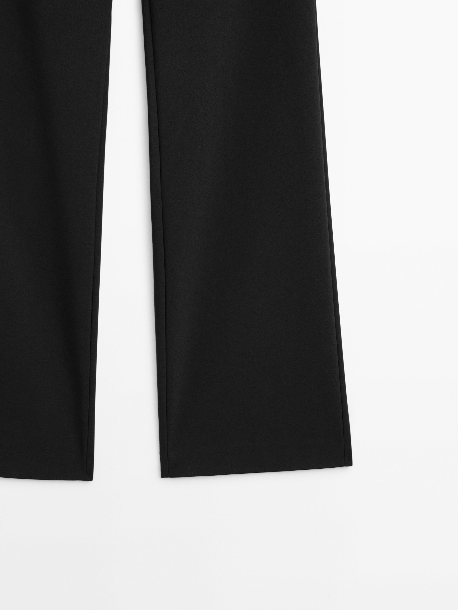 Straight-fit technical trousers · Black, Navy Blue · Dressy