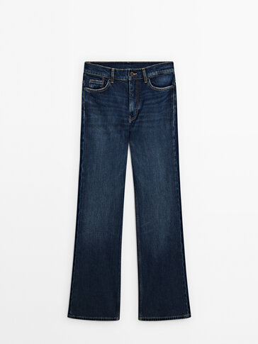 Bootcut-jeans med høyt liv