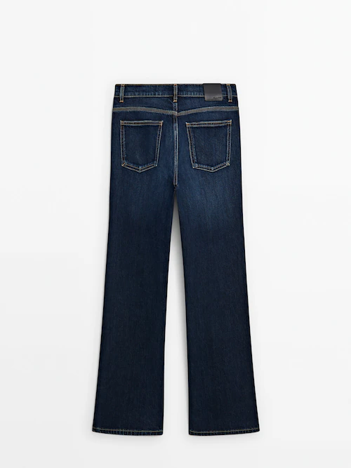 Buy Navy Blue High Rise Bootcut Jeans Online